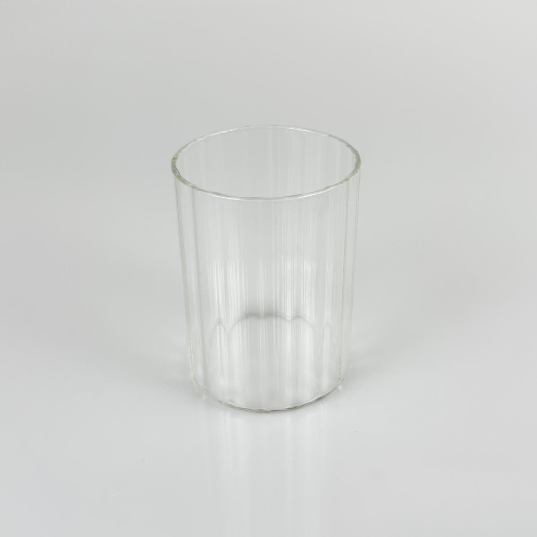 MUM BARDAK ÇİZGİLİ - ŞEFFAF - MUM İÇİN CAM BARDAK - TOPTAN MUM BARDAK - BOŞ MUM BARDAĞI - 200 CC (60X80 MM)