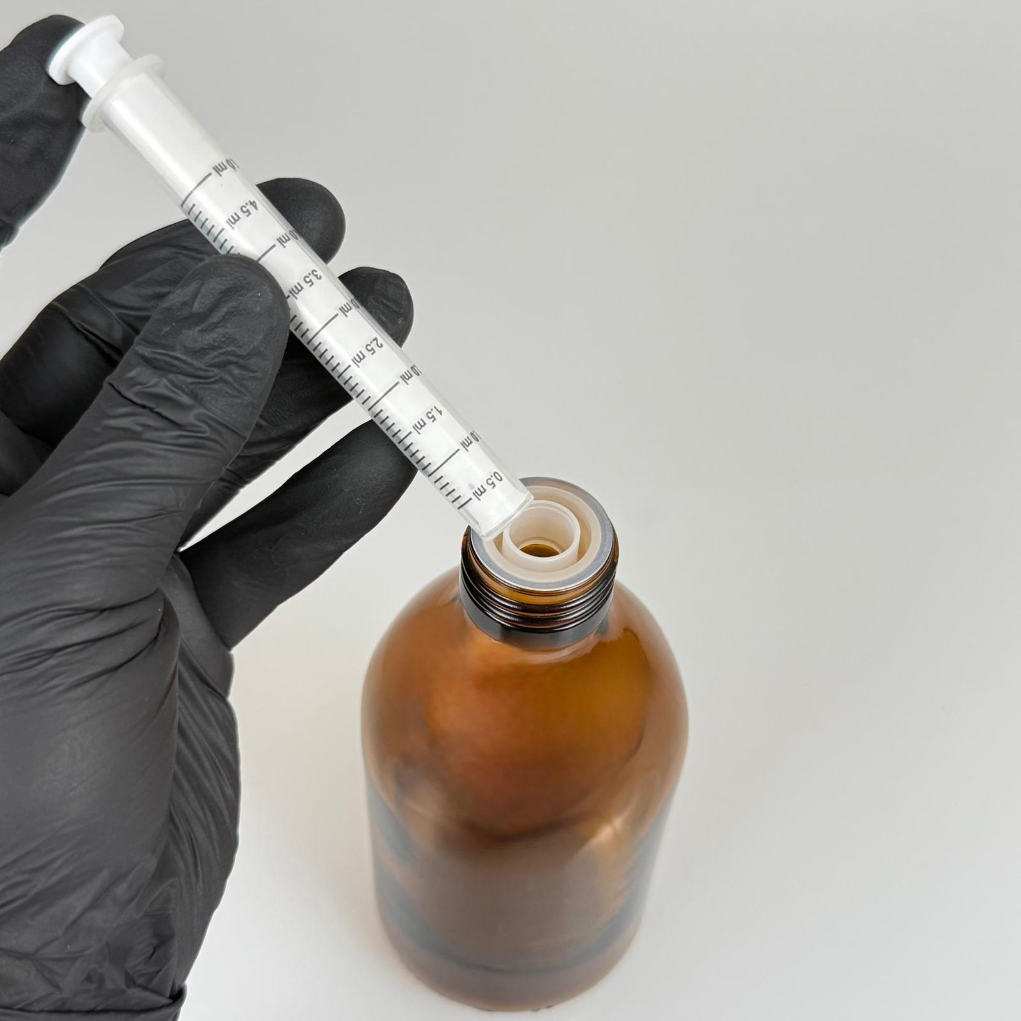 300 ML CAM ECZA ŞİŞESİ + 5 ML DOZAJ PİPETİ + DOZAJ TIPASI + CONTALI PLASTİK KAPAK TAKIM