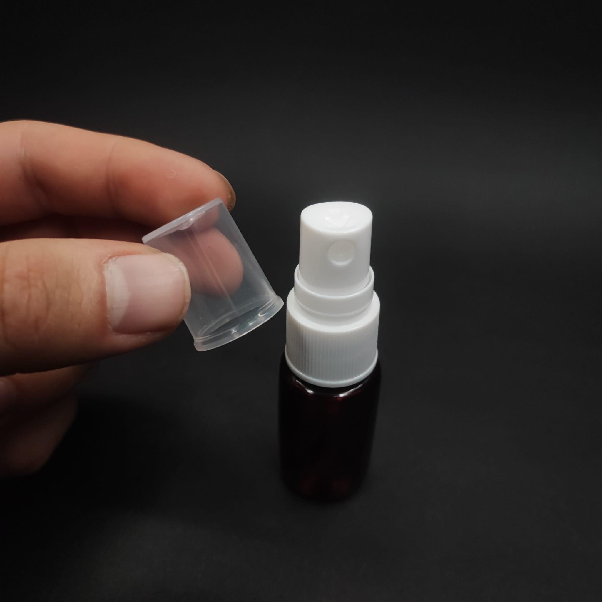 10 CC AMBER PET ŞİŞE - BEYAZ SPREYLİ TESTER 10 ML PLASTİK ŞİŞE