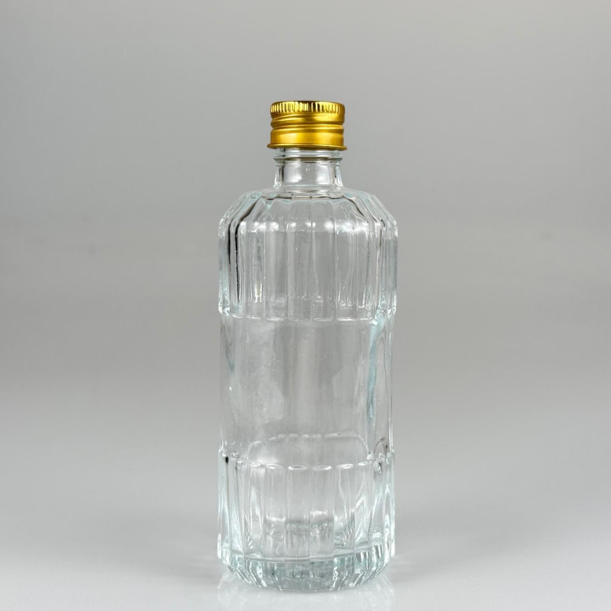 200 CC SİLİNDİR ZÜMRÜT MODEL CAM ŞİŞE - 24 AĞIZ + KÖPÜK CONTALI GOLD METAL ALÜMİNYUM KAPAK - 200 ML ZÜMRÜT CAM ŞİŞELERİ