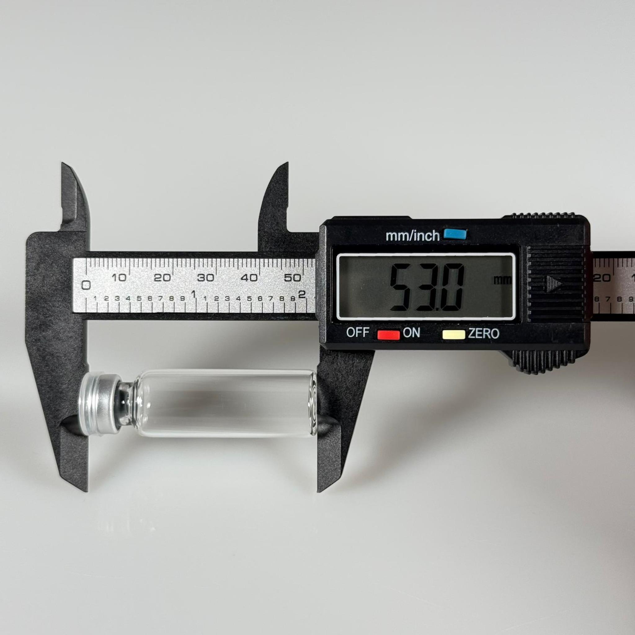 5 ML vial flakon şişe - 13 ağız 5 cc şeffaf cam ilaç şişesi + kauçuk butil enjektör tıpası + gümüş alüminyum kapaklı takım