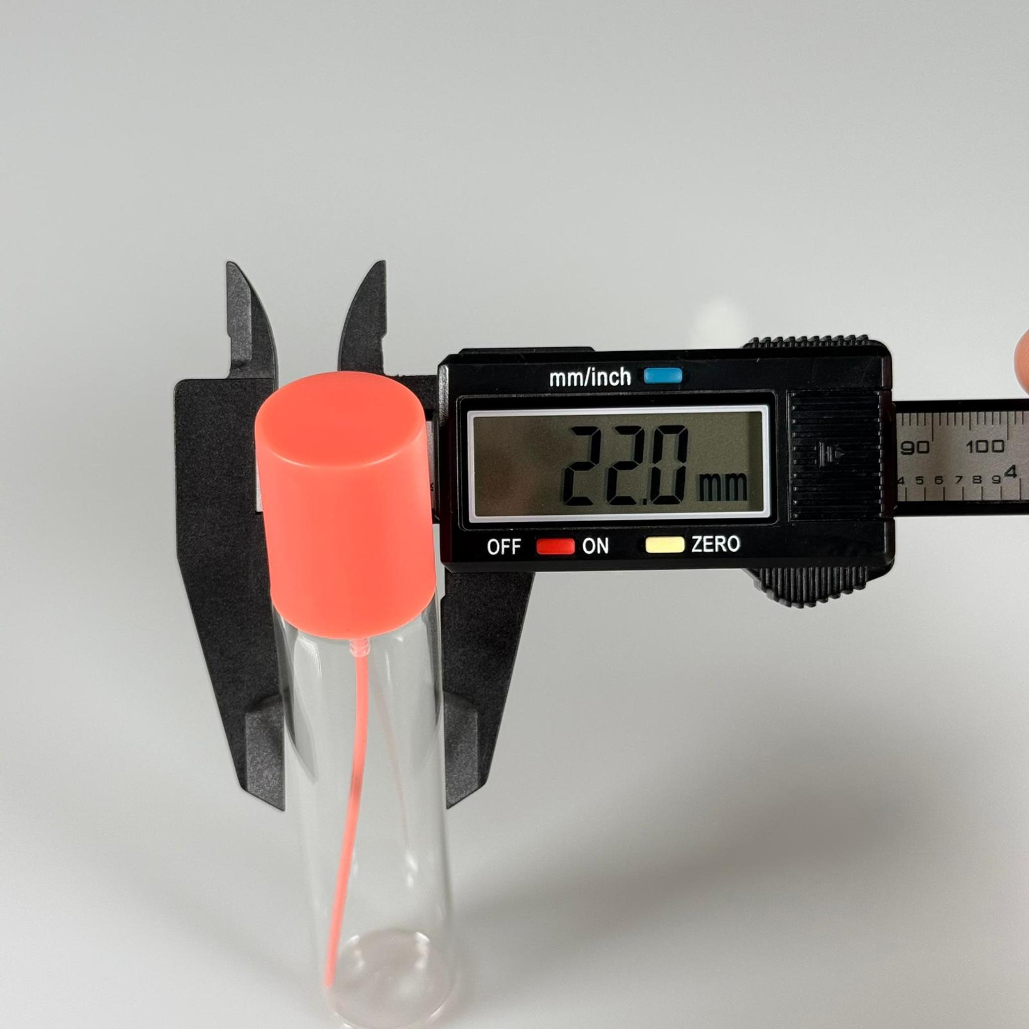 PARFÜM ŞİŞESİ 25 ML - 25 CC PARFÜM AMBALAJI VALFLİ (GEÇME AĞIZ) CAM KALEM PARFÜM İÇİN ŞİŞELERİ - TURUNCU SPREY + KAPAKLI SET TAKIM