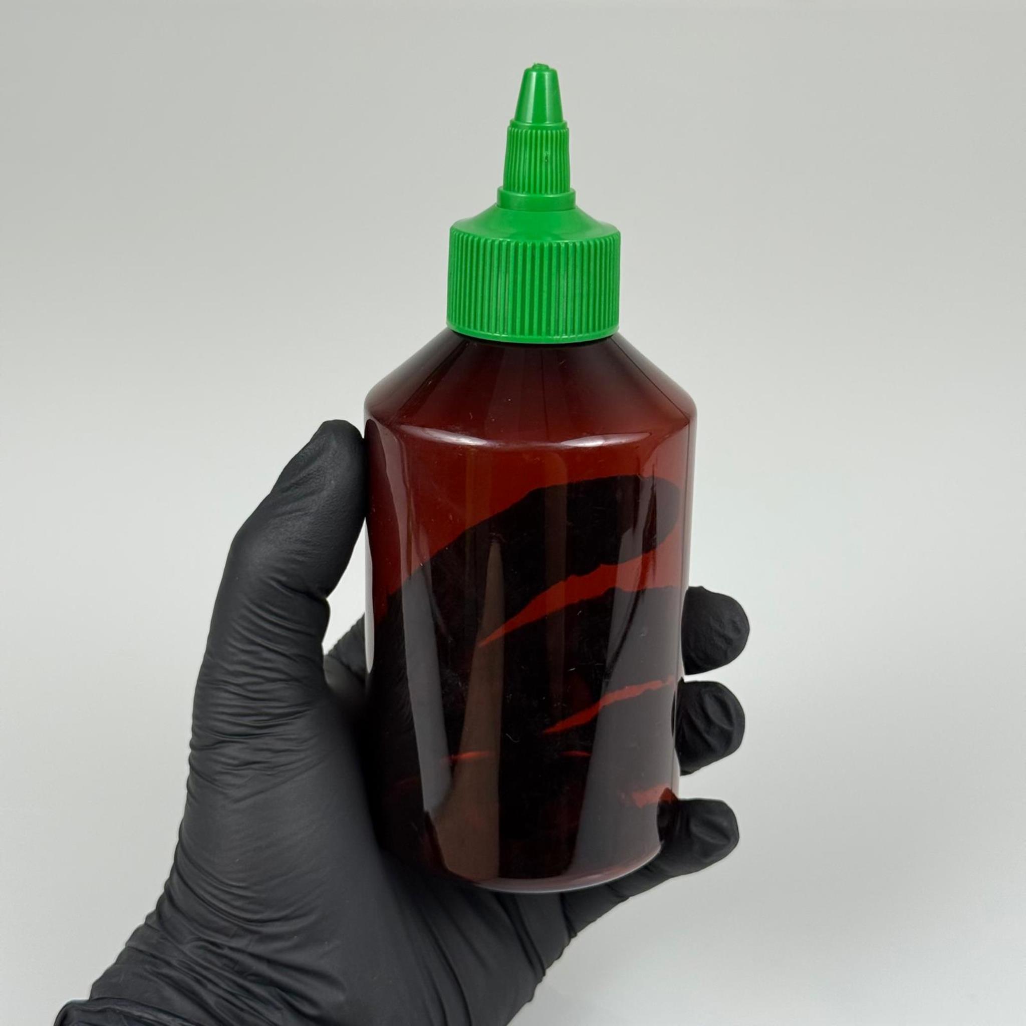ZEYTİNYAĞI, SOS, ACI SOS, SİRKE, SRIRACHA VB BOŞ ŞİŞELERİ - YEŞİL SİVRİ TWİST AKITICI KAPAK + 250 ML AMBER PET PLASTİK ŞİŞE TAKIM