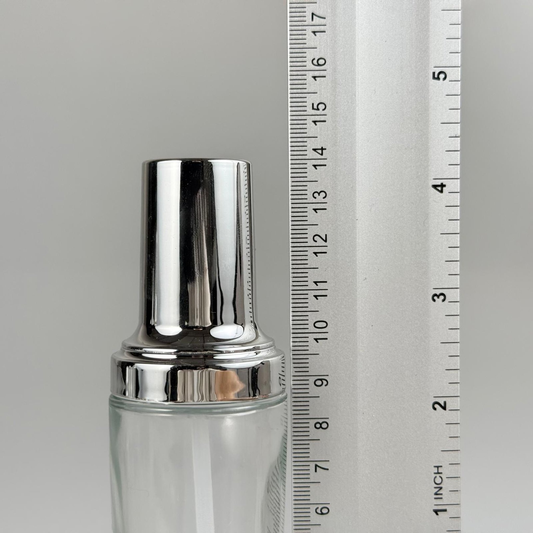 50 ML ROMA ŞİŞE - GÜMÜŞ METAL POMPALI BOŞ LÜX KREM VE LOSYON ŞİŞELERİ