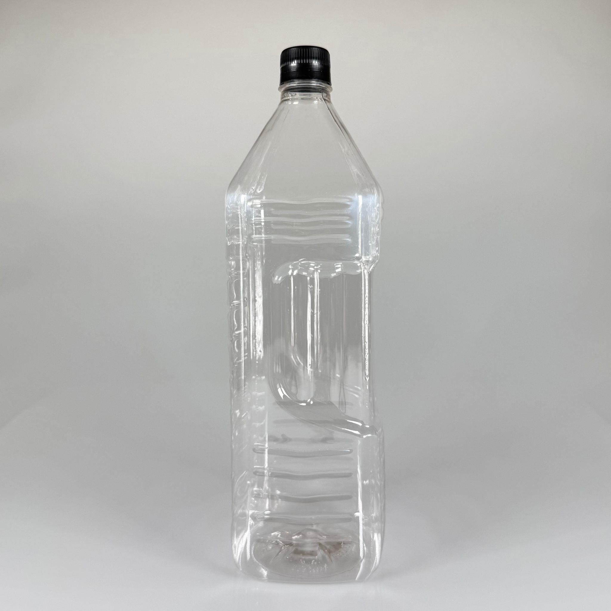 2000 CC KÖŞELİ PET ŞİŞE - SİYAH KİLİTLİ KAPAKLI 2 LİTRE KARE PLASTİK ŞİŞE - ZEYTİNYAĞ ŞİŞESİ