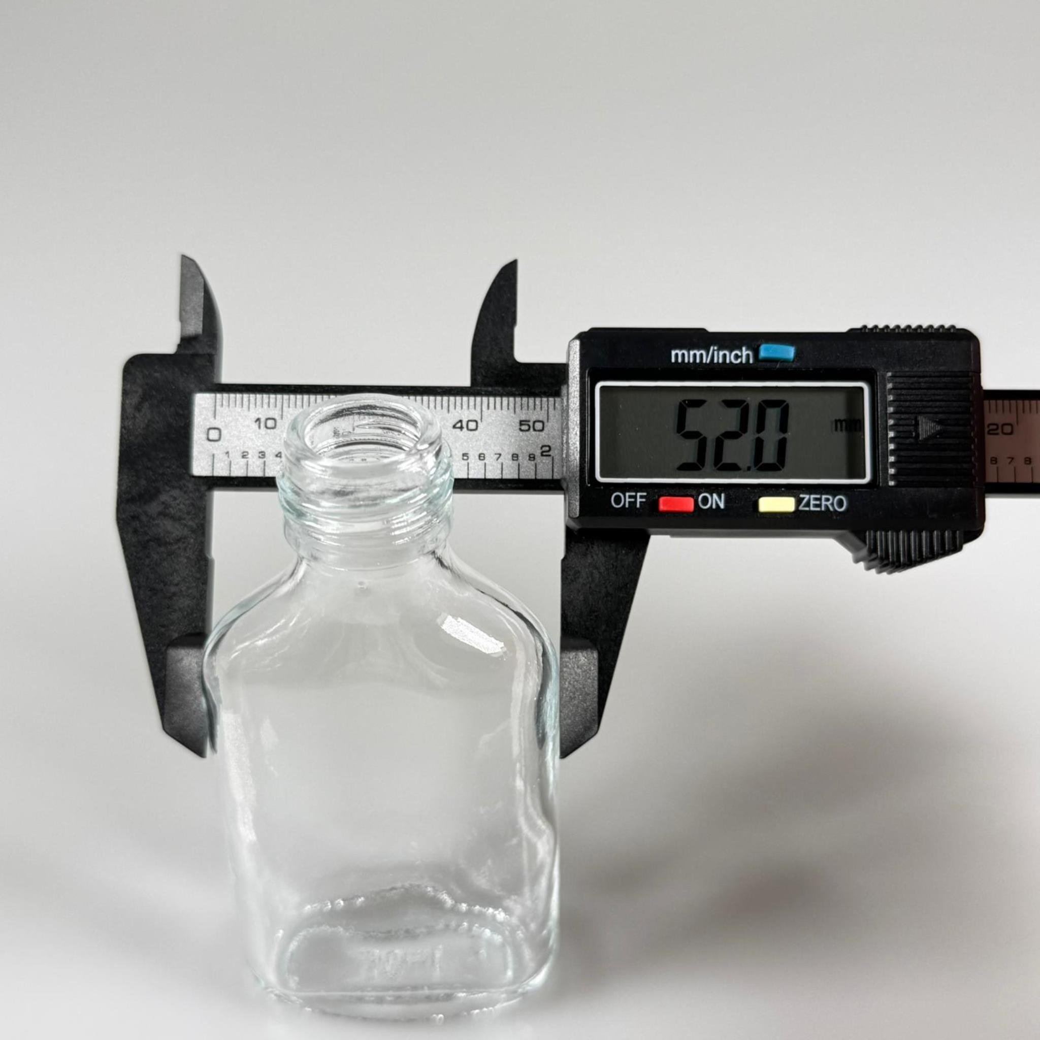 50 CC YASSI CAM COLD BREW ŞİŞE - SOĞUK KAHVE ŞİŞESİ -  KAPAKSIZ (28 AĞIZ) - 50 ML YASSI CAM ŞİŞE