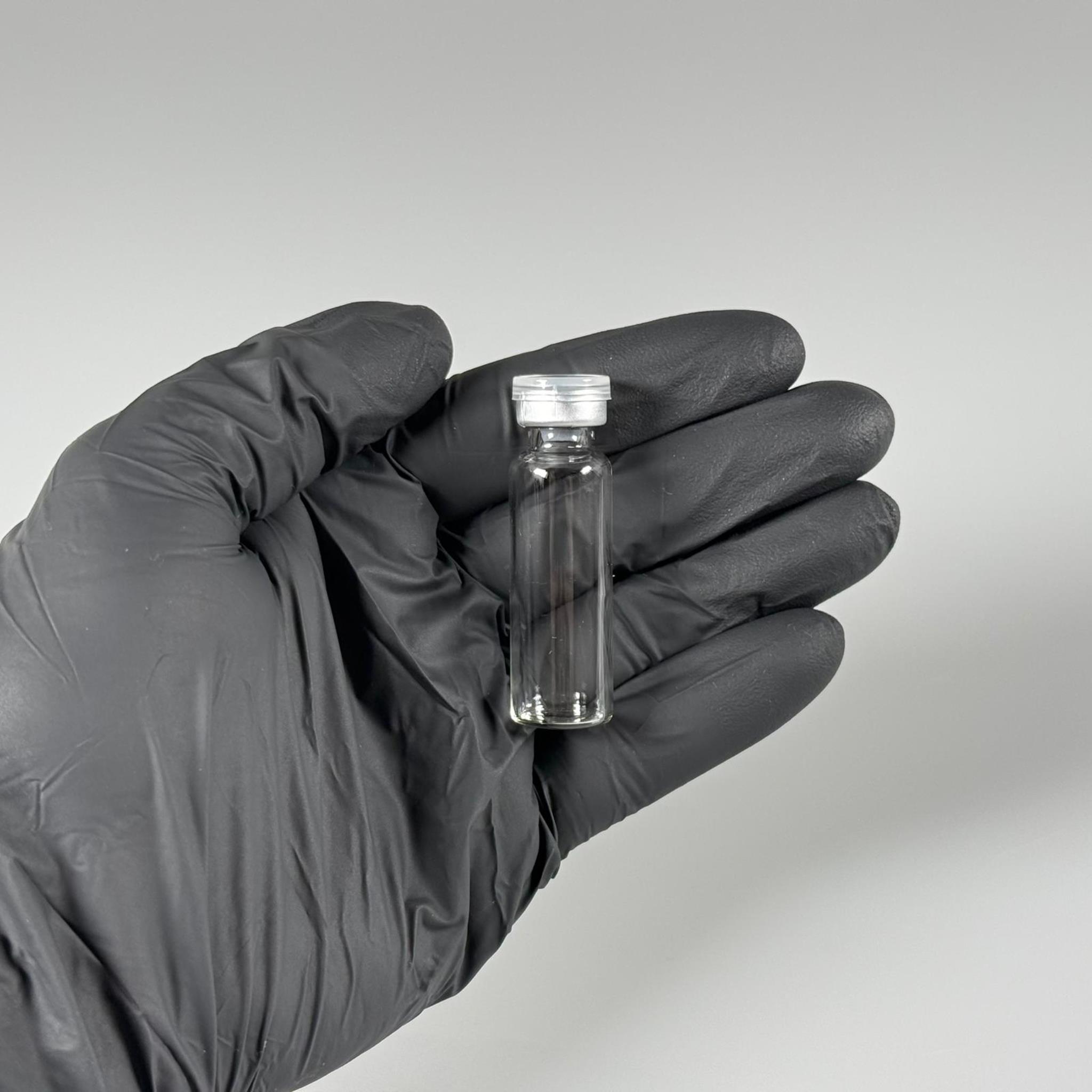 5 ML vial flakon şişe - 13 ağız 5 cc şeffaf cam ilaç şişesi + kauçuk butil enjektör tıpası + gümüş alüminyum kapaklı takım