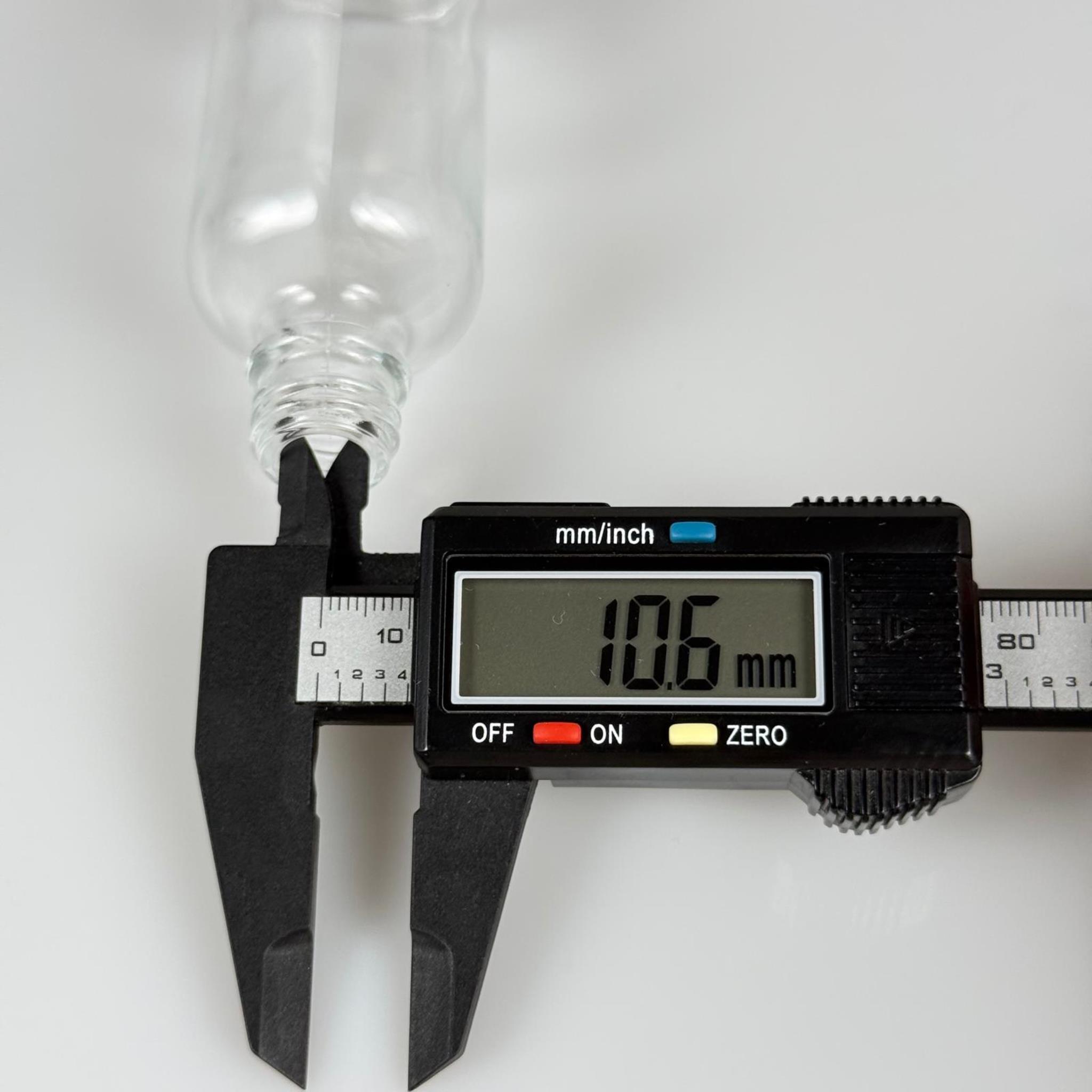 50 CC ŞEFFAF CAM ŞİŞE KAPAKSIZ (18 AĞIZ) - 50 ML CAM ŞİŞE
