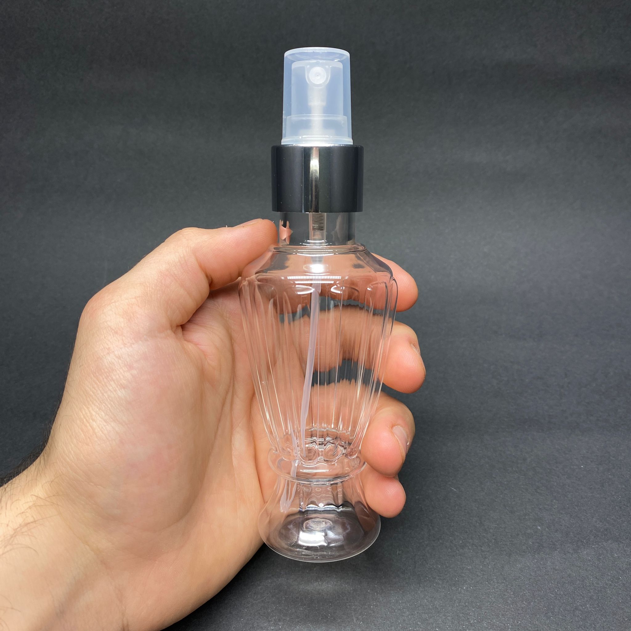 100 CC VAZO CAMPET ŞİŞE - GÜMÜŞ SPREYLİ TAKIM - 100 ML SPREYLİ KOLONYA ŞİŞESİ