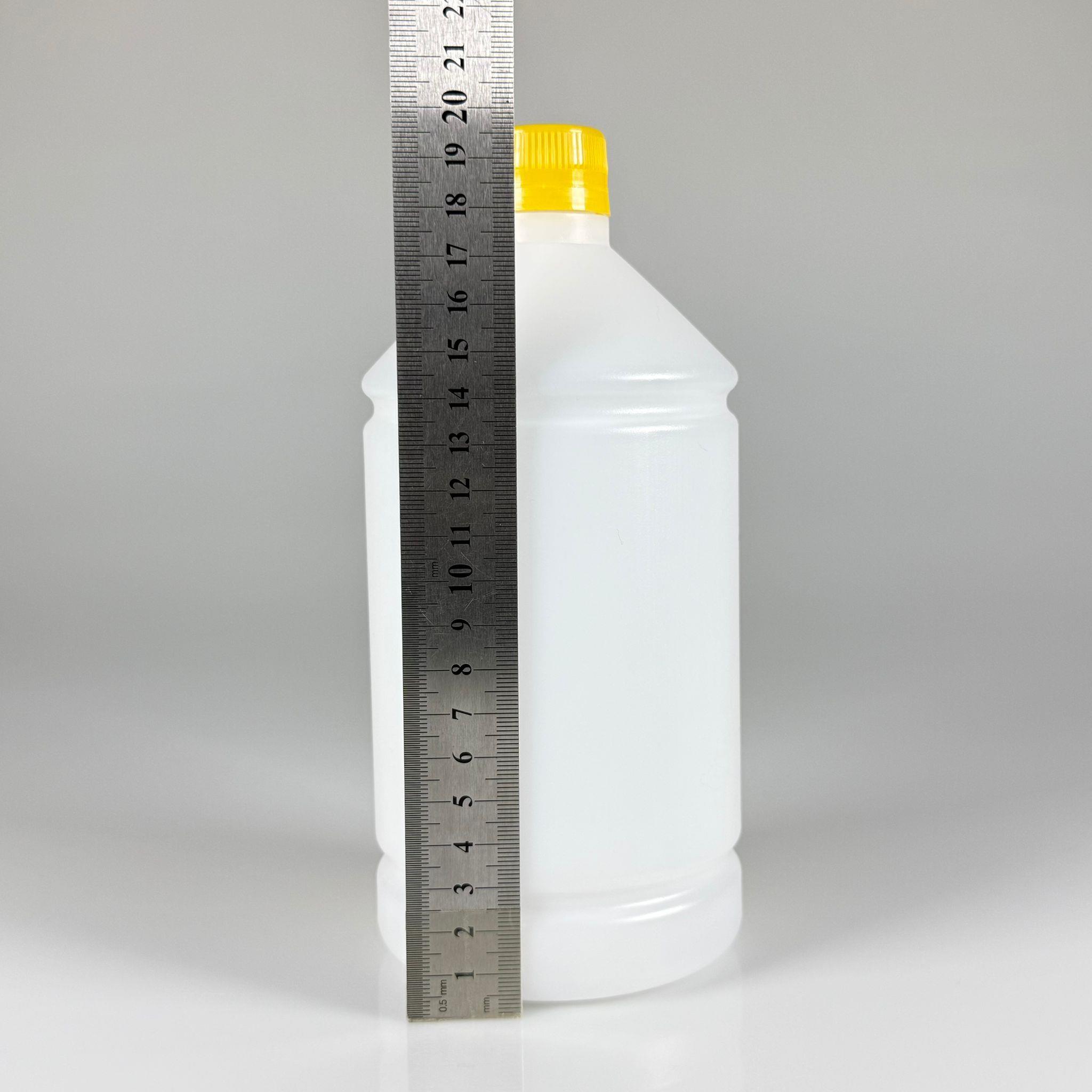 1000 CC TİNER ŞİŞESİ - SARI KİLİTLİ KAPAKLI - 1000 ML KİMYASALA DAYANIKLI PLASTİK ŞİŞE - 1 LT POLİETİLEN ŞİŞE