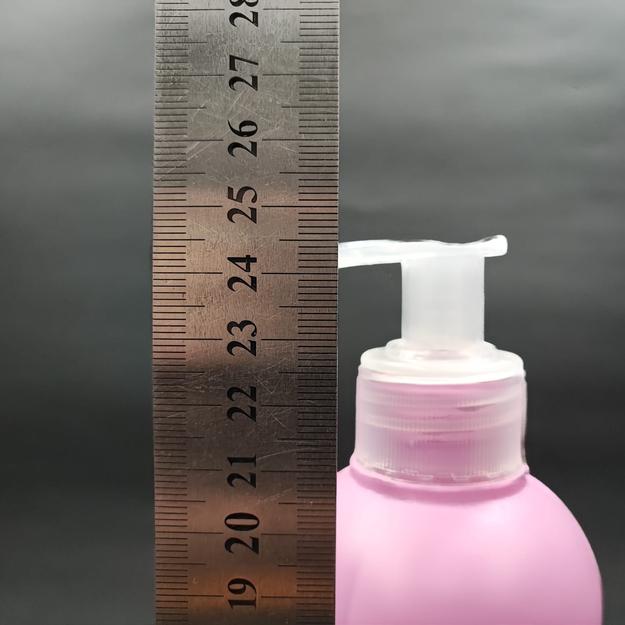 500 CC PEMBE POLİETİLEN PE ŞAMPUAN ŞİŞESİ - ŞEFFAF SIVI SABUN POMPALI - 500 ML PE ŞAMPUAN ŞİŞESİ
