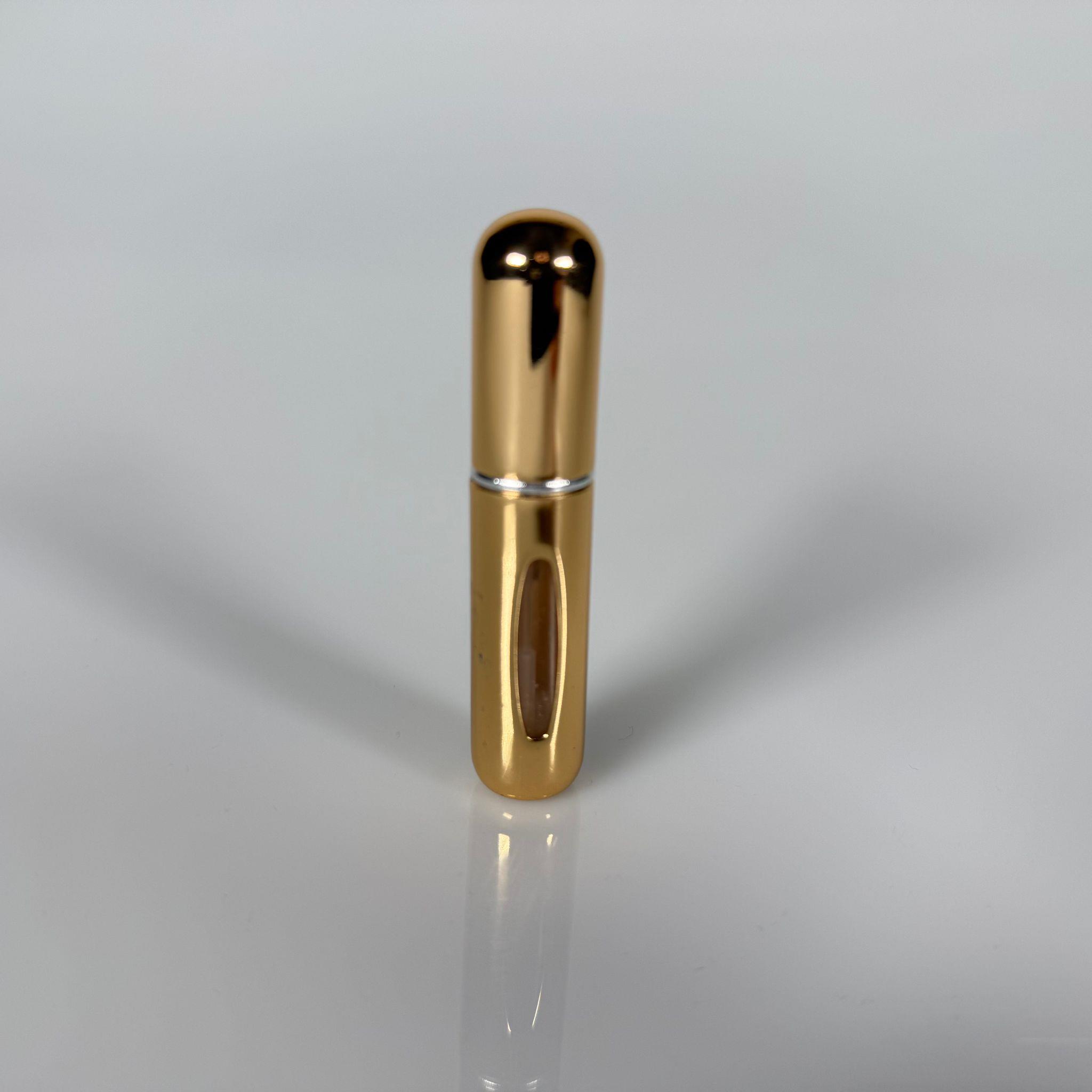 CEP PARFÜM ŞİŞESİ, ALTTAN DOLDURMA, 5 ML ATOMİZER FISFISLI MİNİ SEYAHAT PARFÜM ŞİŞESİ, 5 CC ALTTAN DOLDURULABİLİR MİNİ CEP PARFÜM ŞİŞESİ GOLD