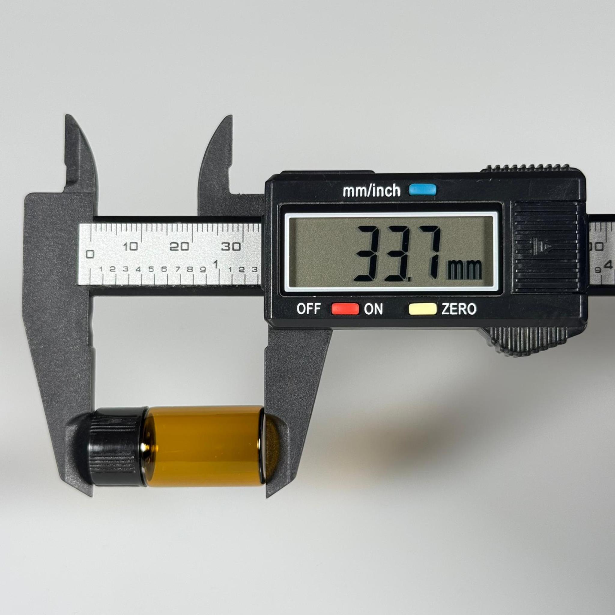 3 CC AMBER CAM ŞİŞE - SİYAH KAPAKLI - 3 ML KAPAKLI CAM ŞİŞE