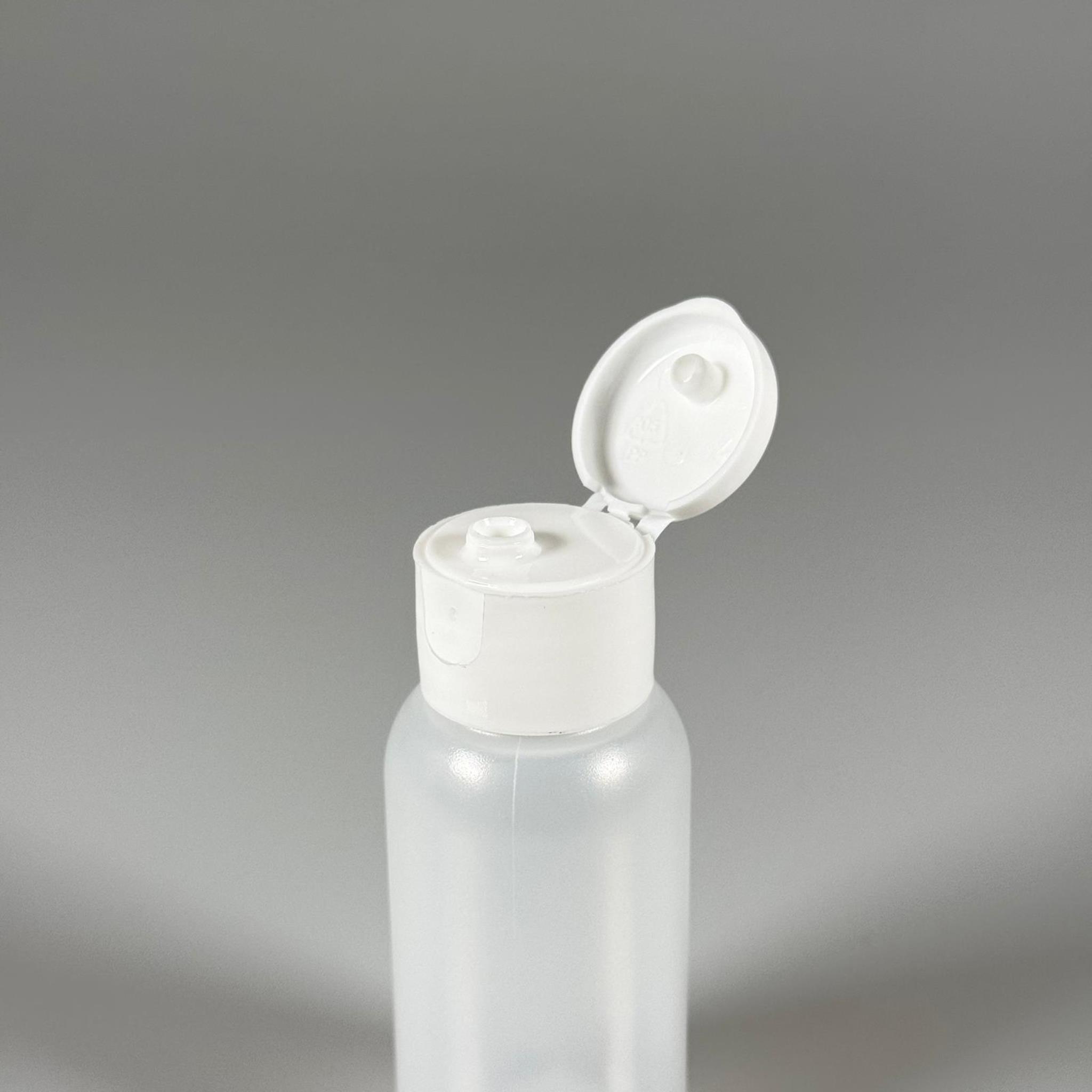 50 ML SIKILABİLİR YUMUŞAK POLİETİLEN PE PLASTİK ŞİŞE - BEYAZ FLİPTOP AKITICI ŞAMPUAN KAPAKLI - 50 cc sos, yağ, kartuş, mürekkep vb için boş şişeler