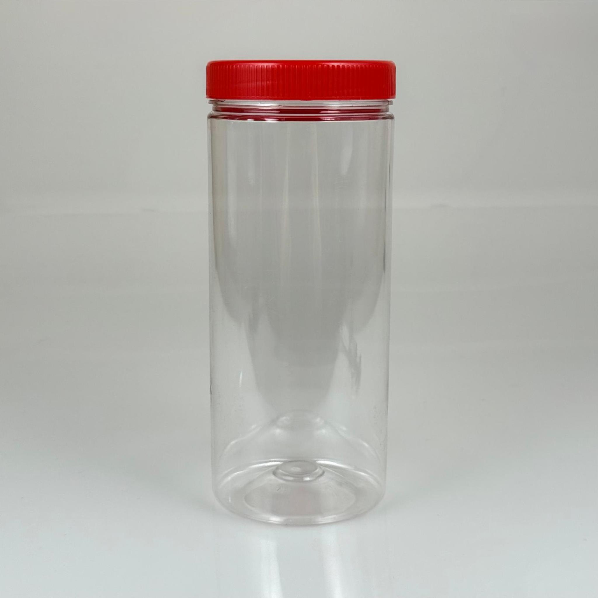 975 CC DOMBY SİLİNDİR PET KAVANOZ - 975 ML SIZDIRMAZ KAPAKLI PLASTİK KAVANOZ - TURŞU, ZEYTİN, KURUYEMİŞ, BAHARAT KAVANOZLARI VB ALANLARDA KULLANILABİLİR