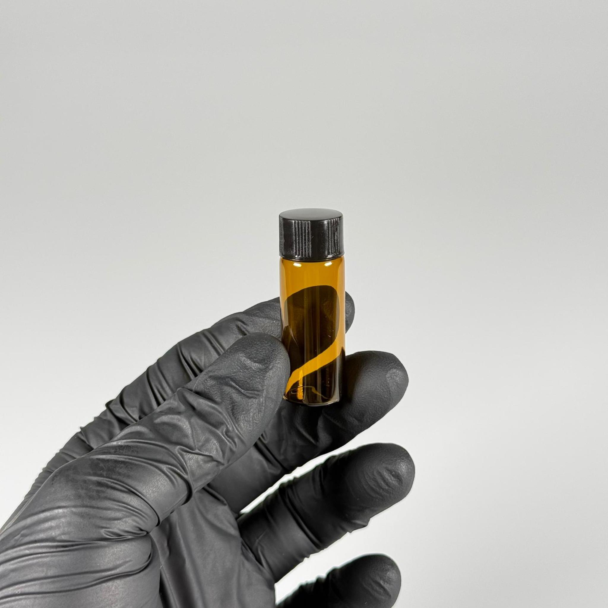 5 CC AMBER CAM ŞİŞE - SİYAH KAPAKLI - 5 ML KAPAKLI CAM ŞİŞE