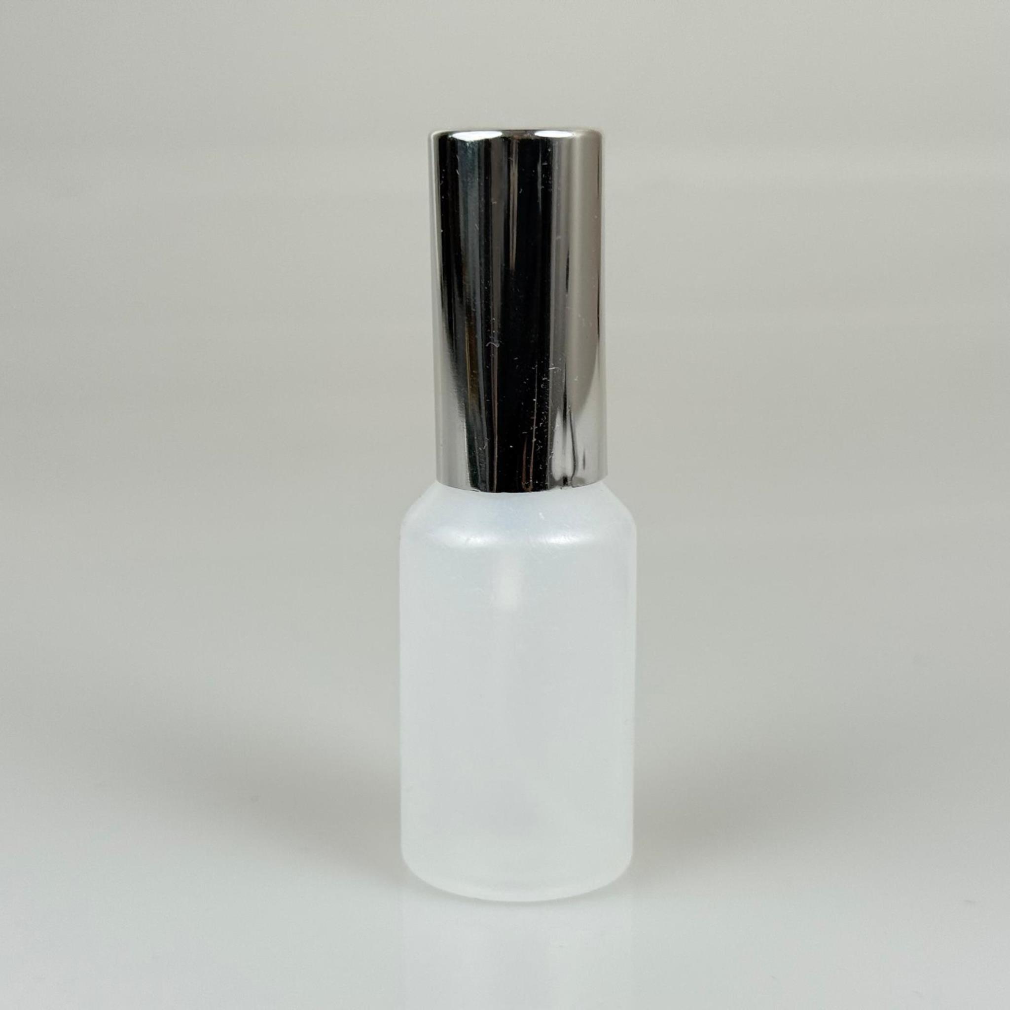 30 ML POLİETİLEN KOLONYA, PARFÜM VB ŞİŞELERİ - METAL ALÜMİNYUM GÜMÜŞ KAPAK + VİDALI SPREY + 30 CC NATÜREL ŞİŞE SET TAKIM