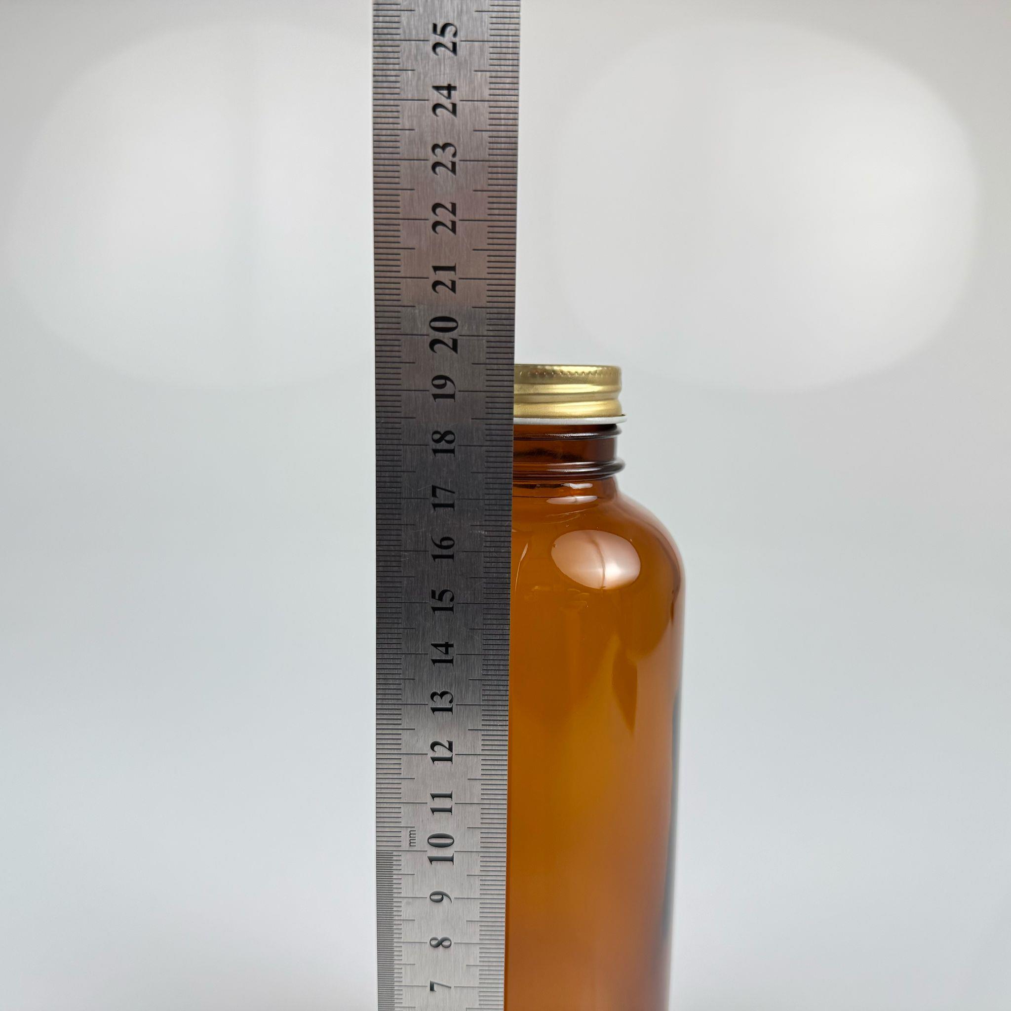 500 CC ENDÜSTRİYEL, KEVITA MODEL GENİŞ AĞIZLI AMBER CAM ŞİŞE - CONTALI GOLD METAL KAPAKLI - 500 ML CAM KAHVERENGİ ECZA, ZEYTİNYAĞI, ÇEREZ, GRANÜR KAHVE, COLDBREW VB İÇİN ÇOK AMAÇLI CAM ŞİŞELER