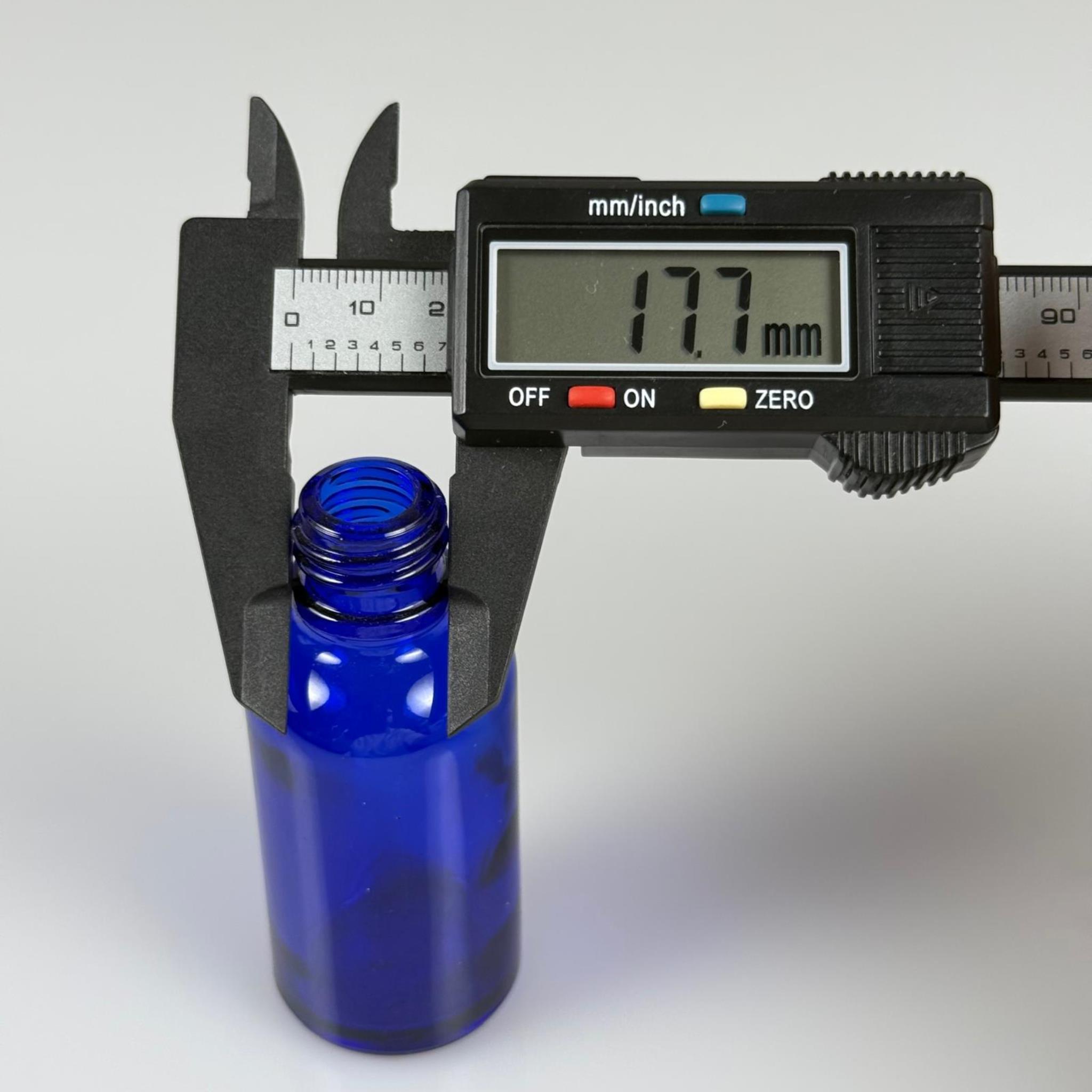 30 CC MAVİ CAM ŞİŞE 18 MM İTHAL