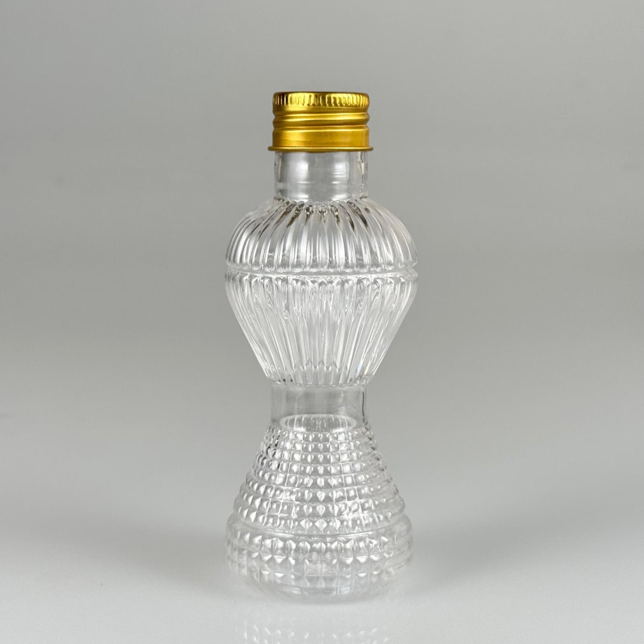 100 CC PIRLANTA CAMPET ŞİŞE (24 AĞIZ) + KÖPÜK CONTALI GOLD METAL ALÜMİNYUM KAPAK TAKIM - 100 ML CAMPET PLASTİK ŞİŞELER