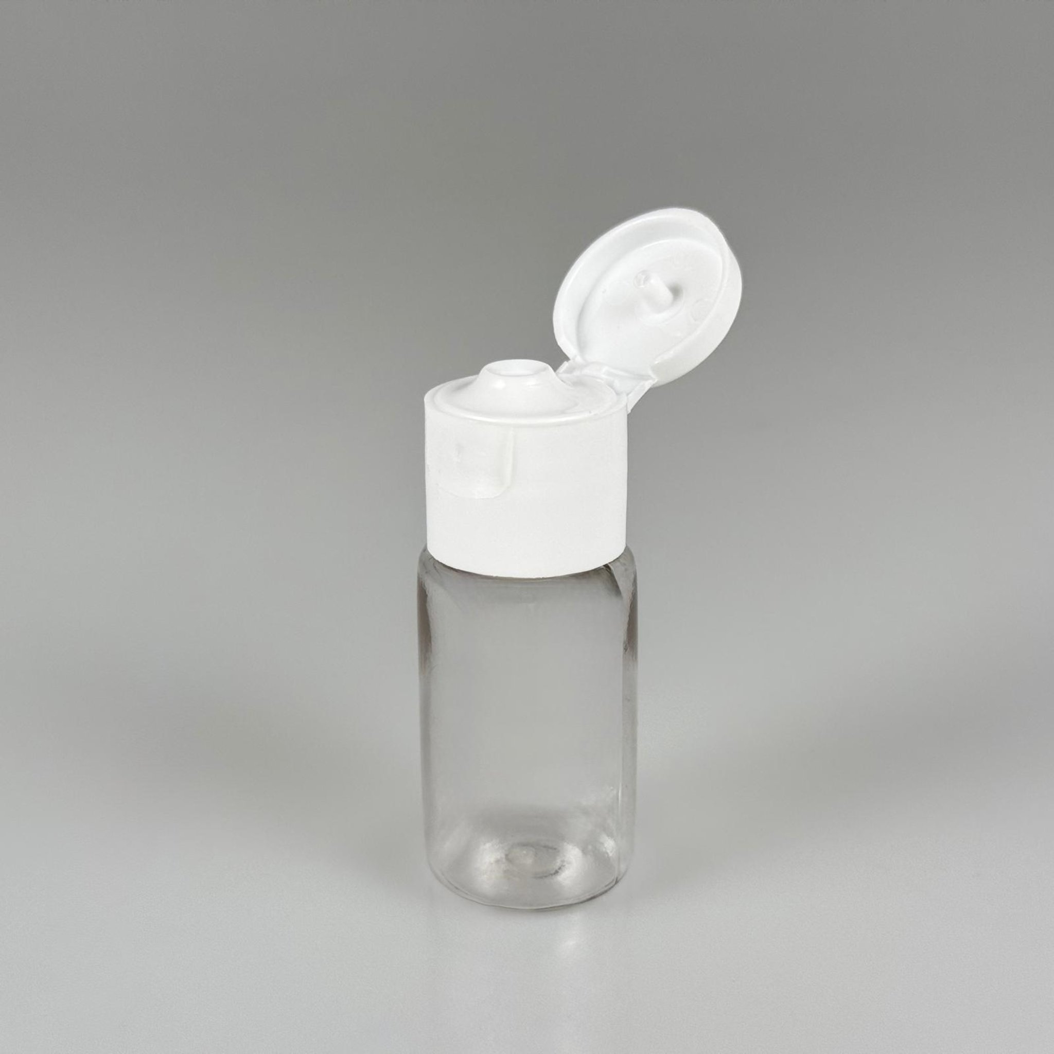 10 ML AÇILIR KAPAKLI PET ŞİŞE - 10 CC ŞEFFAF ŞİŞE + BEYAZ FLİPTOP KAPAKLI TAKIM