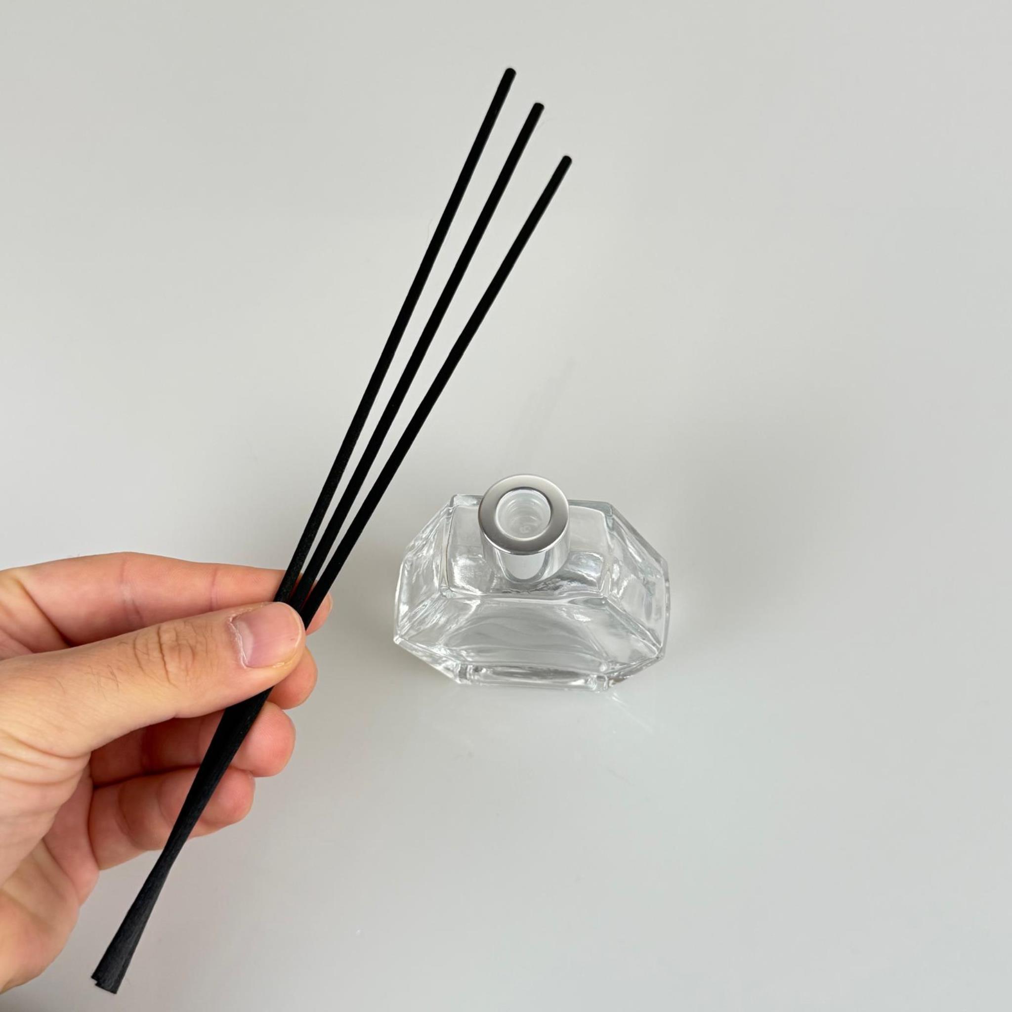 ALTIGEN MODEL CAM BAMBU ODA KOKUSU ŞİŞESİ + METAL GÜMÜŞ KAPAK + TIPA + 3 ADET FİBER BAMBU ÇUBUK - 50 ML SET TAKIM - HEDİYELİK PROMOSYON DİFFUSER ŞİŞELERİ