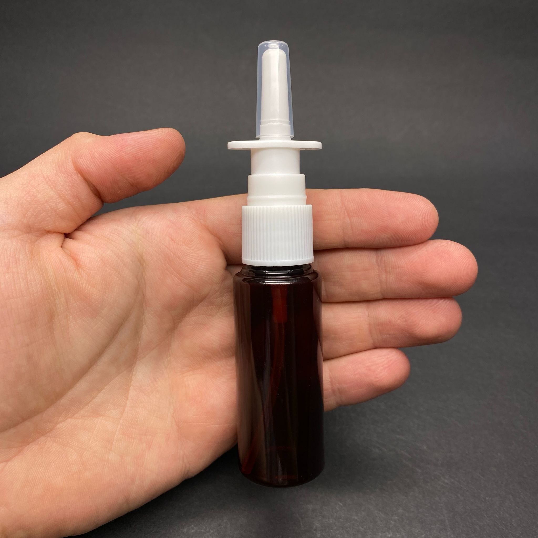 30 CC AMBER PET ŞİŞE- NAZAL BURUN SPREYLİ 30 ML PLASTİK ŞİŞE