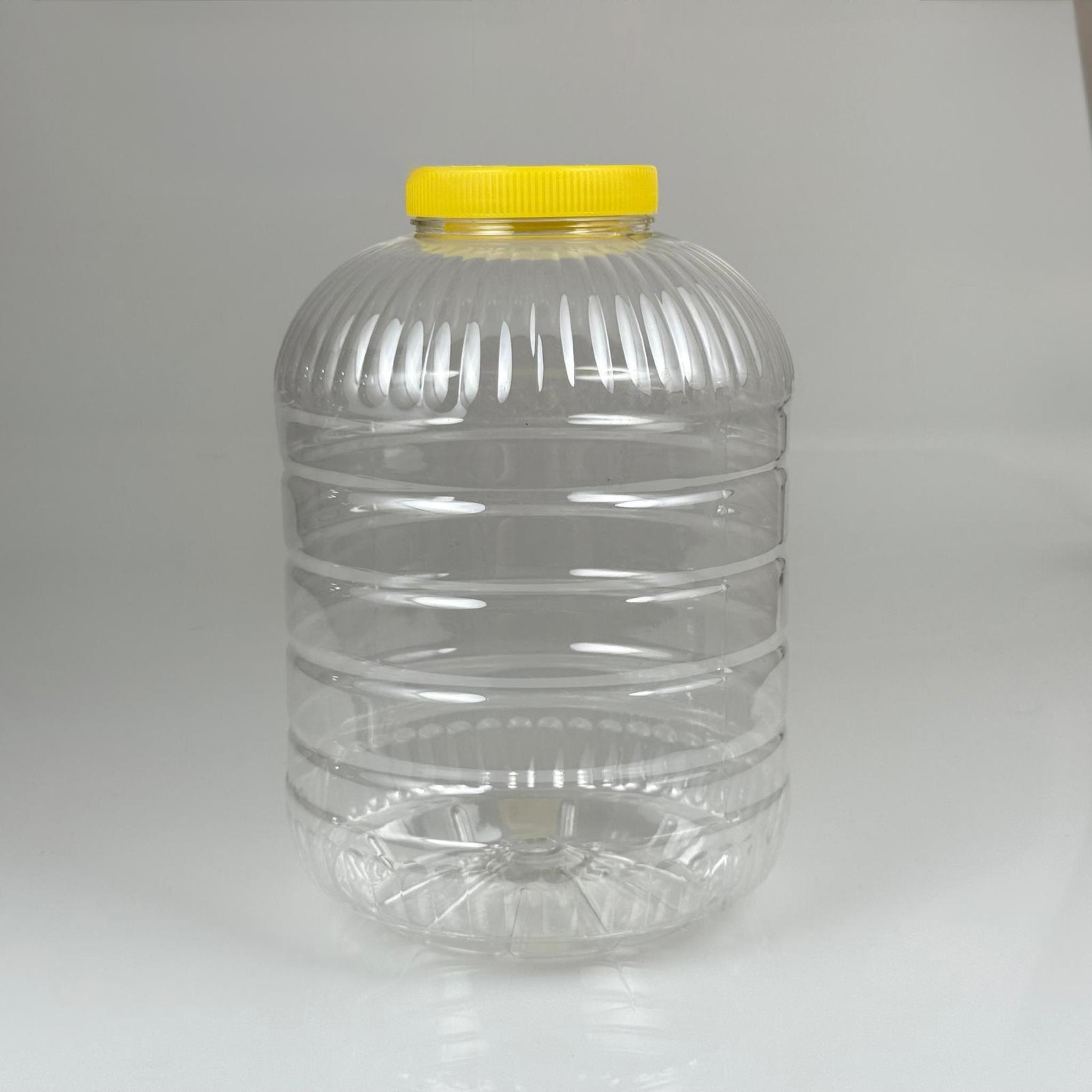 5 LT PET KAVANOZ - EKO - SARI KAPAKLI - 5 LİTRE PET BİDON - 5000 CC DOMBY PET BİDON - ZEYTİN, TURŞU, SALÇA, YAPRAK VB İÇİN KULLANILABİLİR