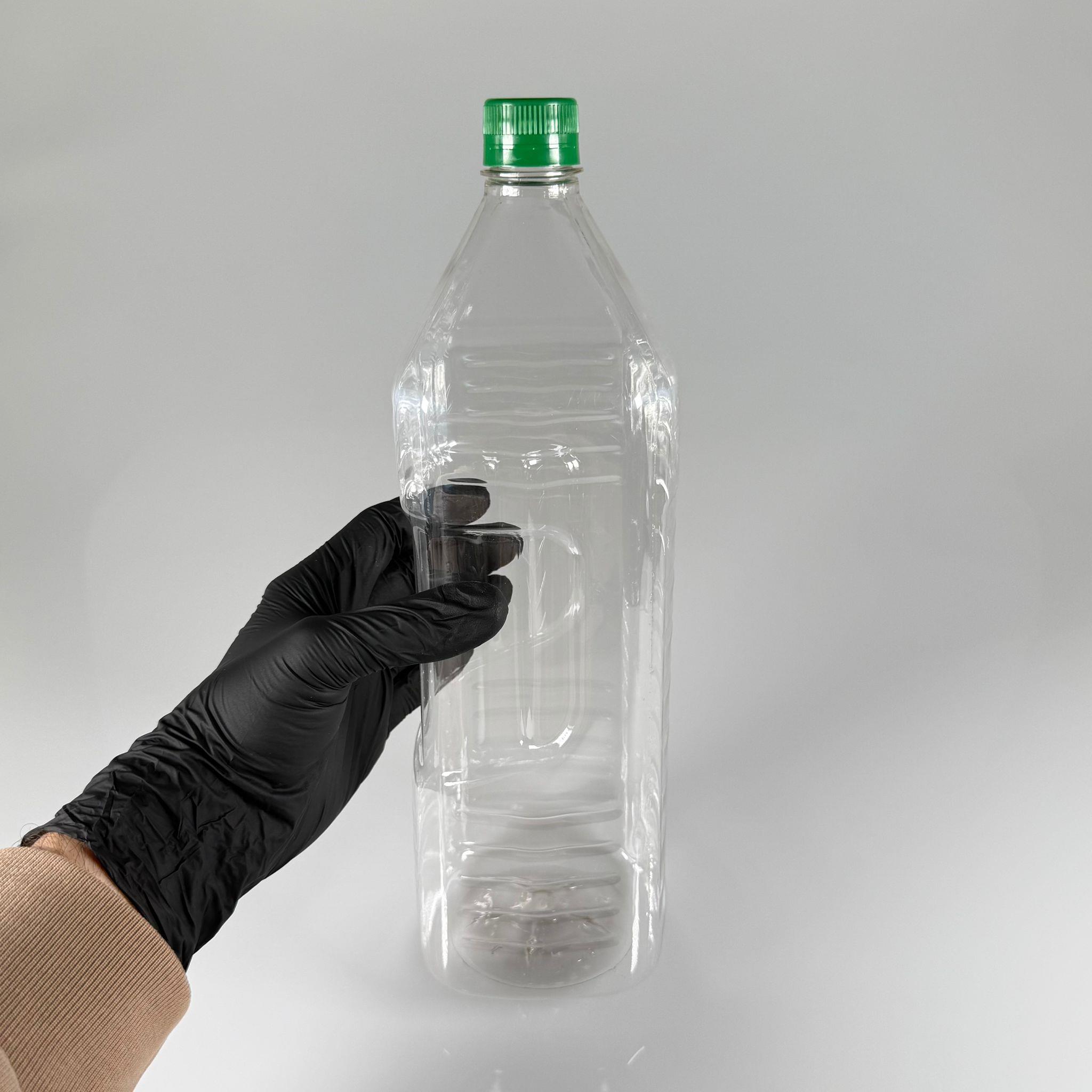 2000 CC KÖŞELİ PET ŞİŞE - YEŞİL KİLİTLİ KAPAKLI 2 LİTRE KARE PLASTİK ŞİŞE - ZEYTİNYAĞ ŞİŞESİ