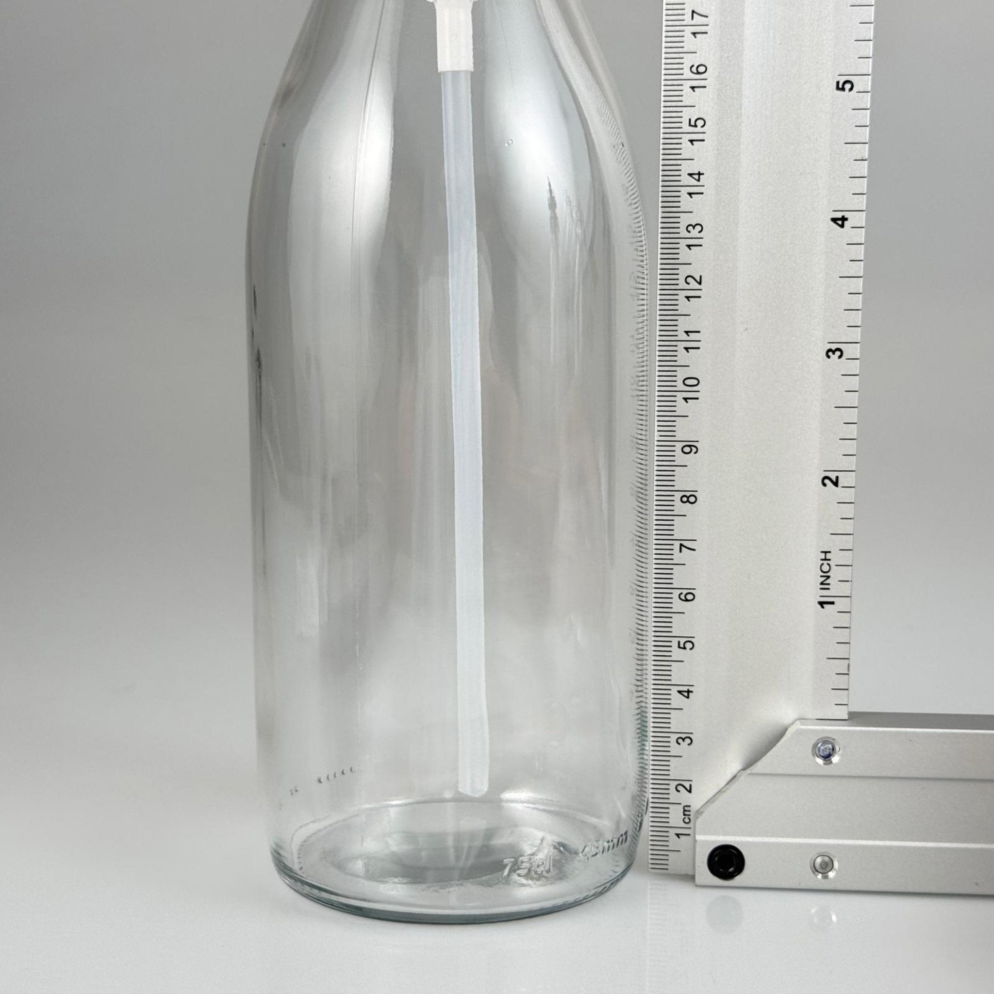 MASA ÜSTÜ İÇİN DİSPANSİYER PÜSKÜRTÜCÜ SPREY POMPALI CAM KOLONYA, DEZENFEKTAN ŞİŞESİ TAKIM - 750 ML (HORTUM YARIM CM KISA KALIR)