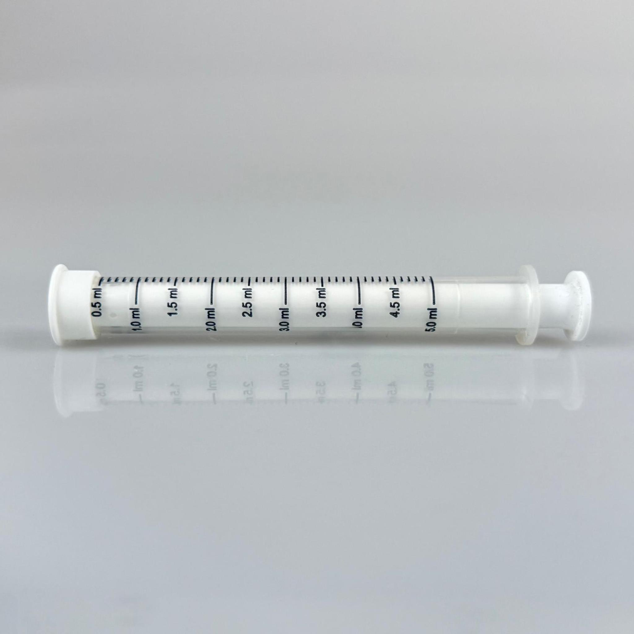 DOZAJ PİPETİ - 5 ML - PLASTİK ENJEKTÖR, ÖLÇÜLÜ ŞURUP ŞIRINGASI, ORAL İLAÇ PİPET (UCU BEYAZ TIPALI)