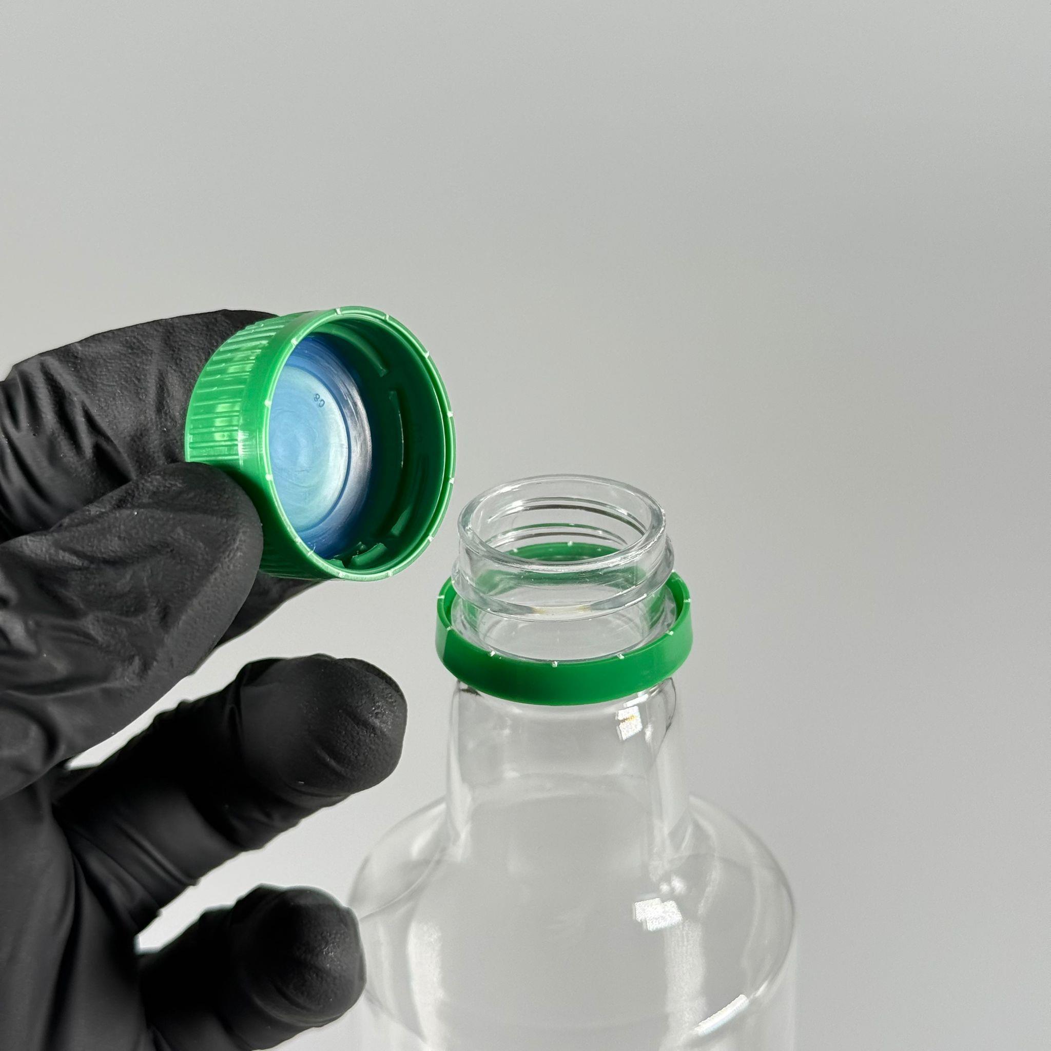 500 CC DORİKA SİLİNDİR PET ŞİŞE - CONTALI KİLİTLİ YEŞİL KAPAKLI -  (60 GR) CAM GÖRÜNÜMLÜ SERT KALIN KIRILMAZ 500 ML SİLİNDİR PLASTİK ŞİŞE