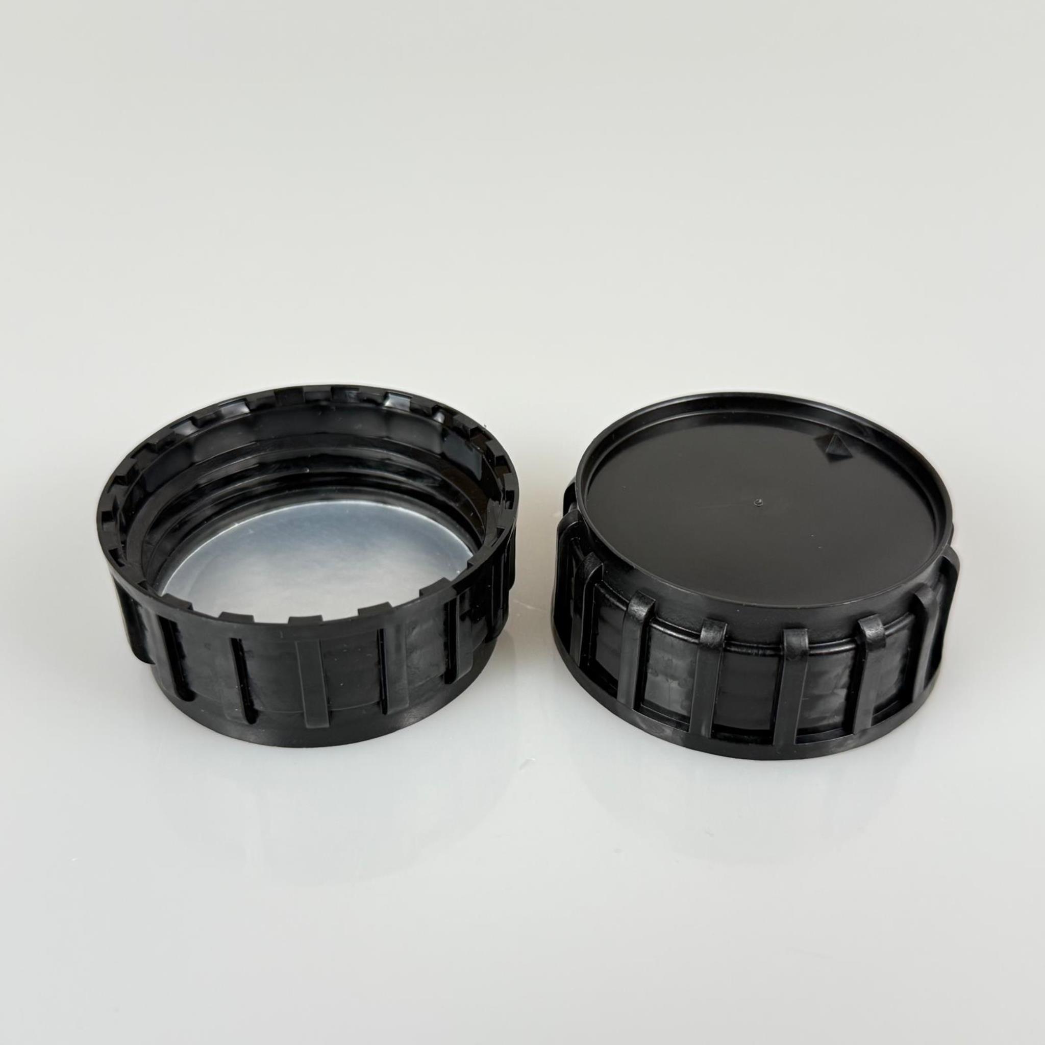 50 MM ALÜMİNYUM İNDİKSİYON CONTALI SİYAH PLASTİK KAPAK - SK50/24 BERİCAP PLASTİK ZİRAİ BİDON KAPAĞI (TARIM BİDONU İÇİN)