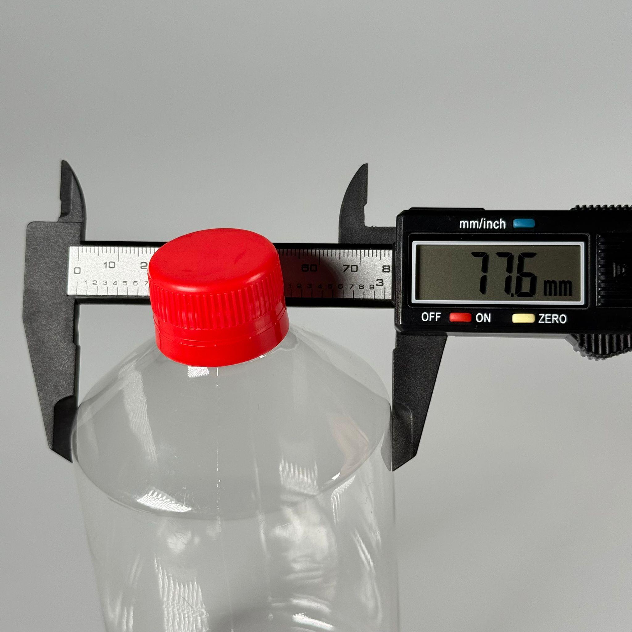 500 CC KÜT BOYUNLU ŞEFFAF PET ŞİŞE  - KIRMIZI KİLİTLİ KAPAKLI - 500 ML KALIN PET ŞİŞE