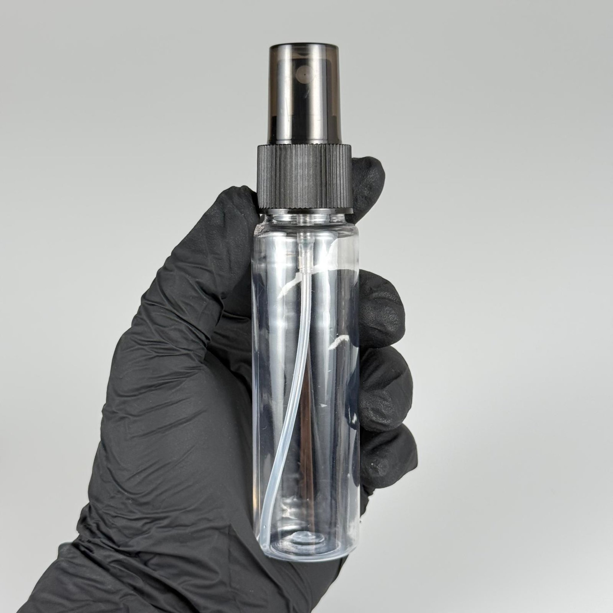 60 ML SPREYLİ PET ŞİŞE - 60 CC PLASTİK GENİŞ AĞIZLI ŞİŞE + SİYAH SPREY FISFISLI KAPAK