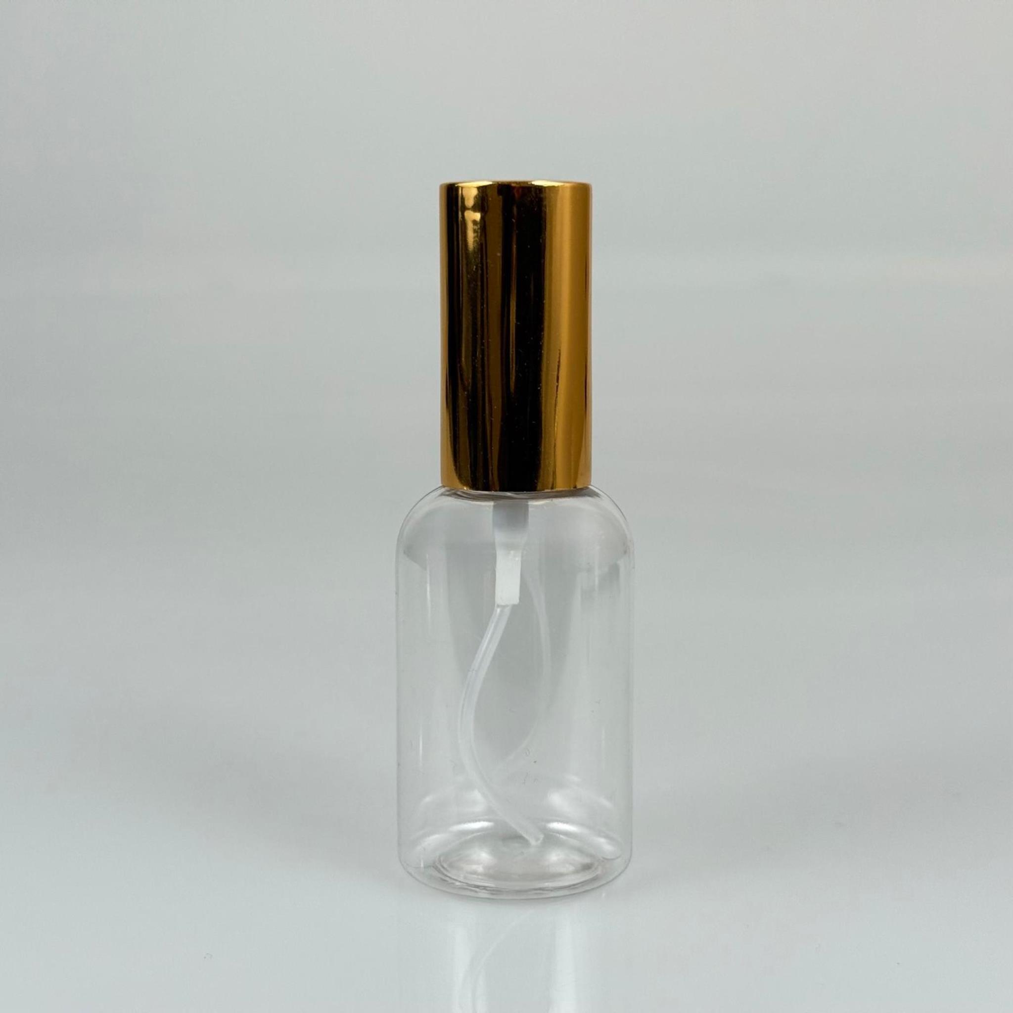 40 ML PET KOLONYA, PARFÜM VB ŞİŞELERİ - METAL ALÜMİNYUM GOLD KAPAK + VİDALI SPREY + 40 CC TOMBUL ŞİŞE SET TAKIM