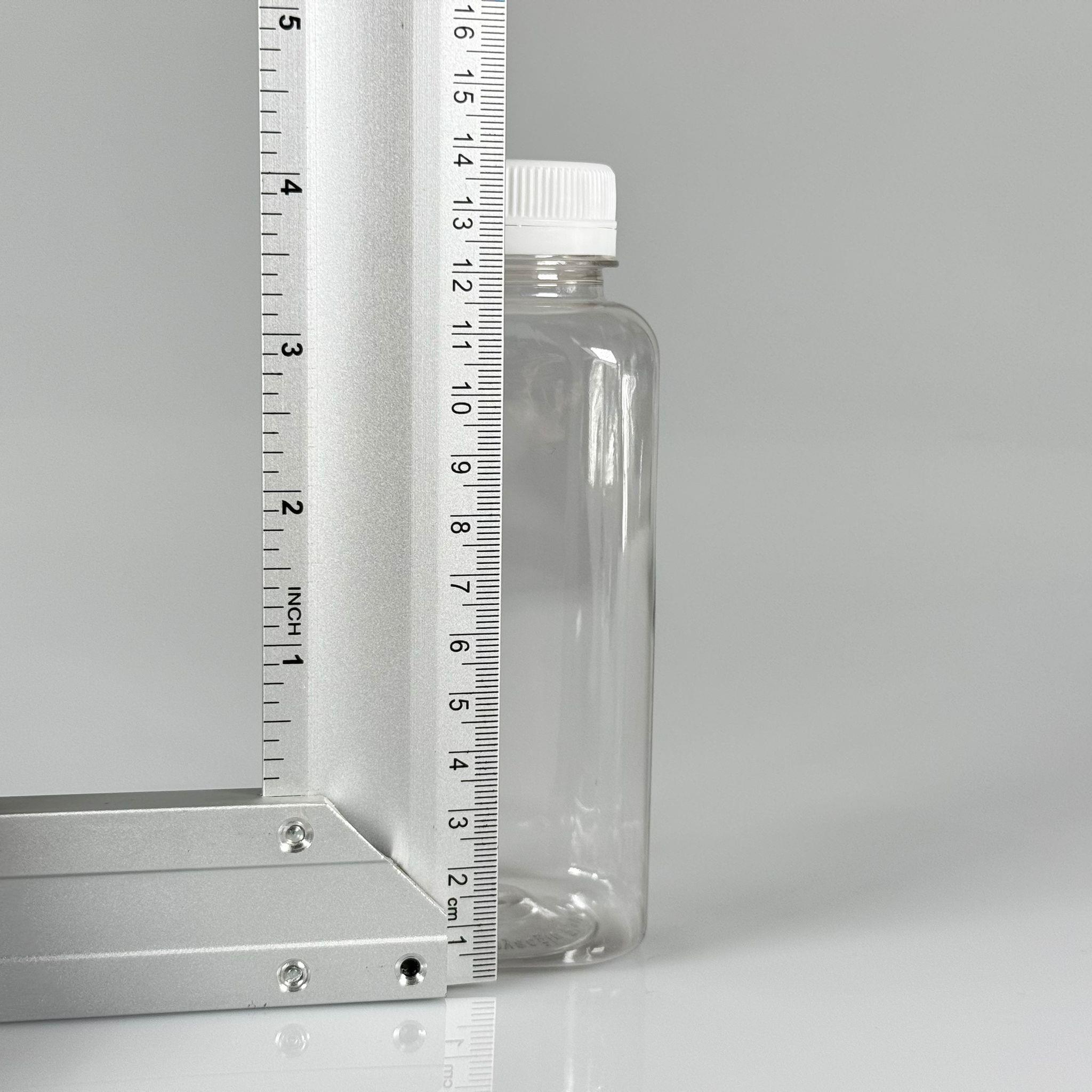 300 CC KÖŞELİ KARE PET ŞİŞE (18,5 GR) - 38 MM GENİŞ AĞIZLI BEYAZ KİLİTLİ KAPAKLI - 300 ML DETOX, MEYVE SUYU, SMOOTHIE, AYRAN, SÜT, MEŞRUBAT VB İÇİN BOŞ PLASTİK ŞİŞELER