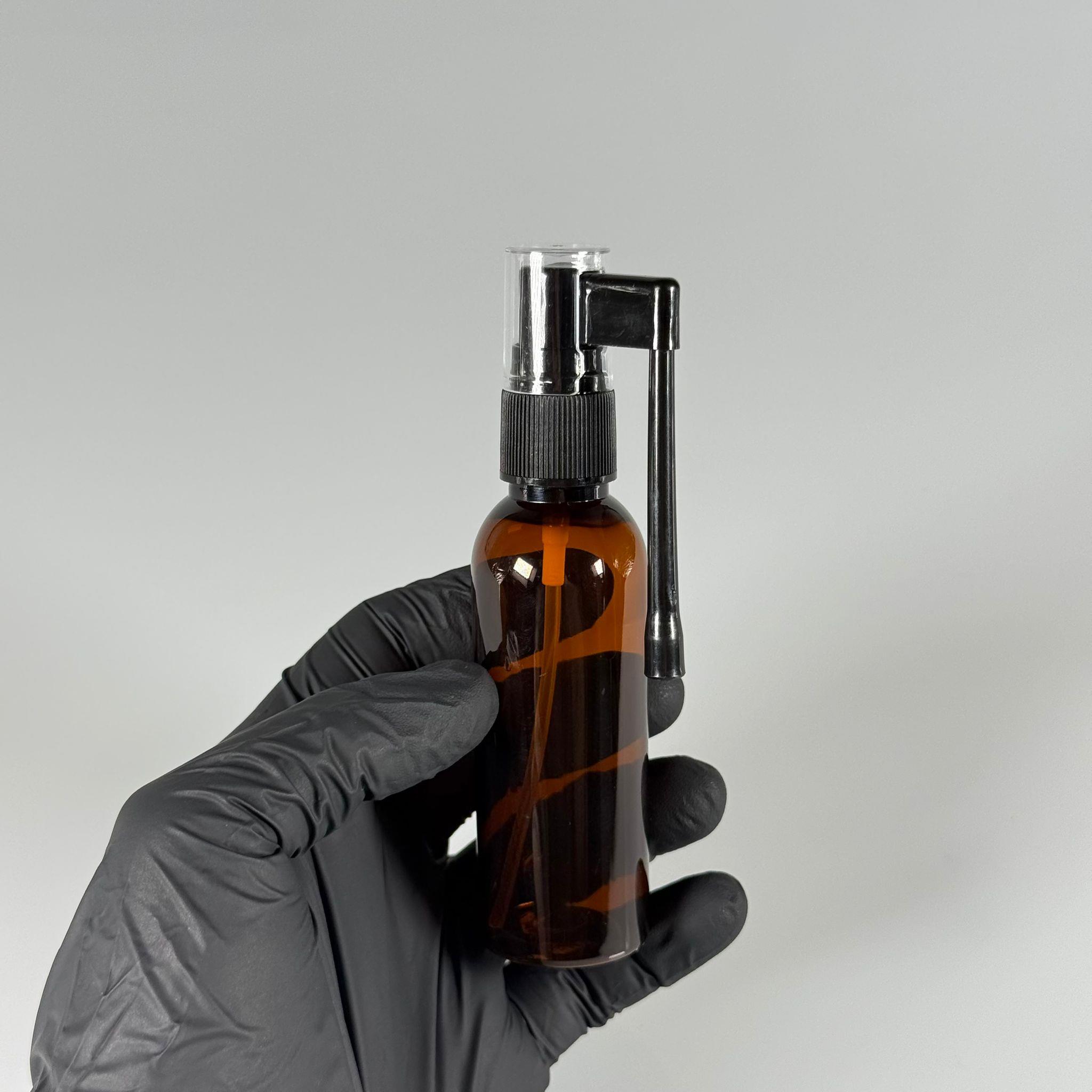 50 ml Farmasötik Plastik Uzun Nozullu Mist Oral Boğaz Spreyli Amber Plastik Şişe - 50 CC SİYAH ORAL BOĞAZ SPREYLİ PET ŞİŞE