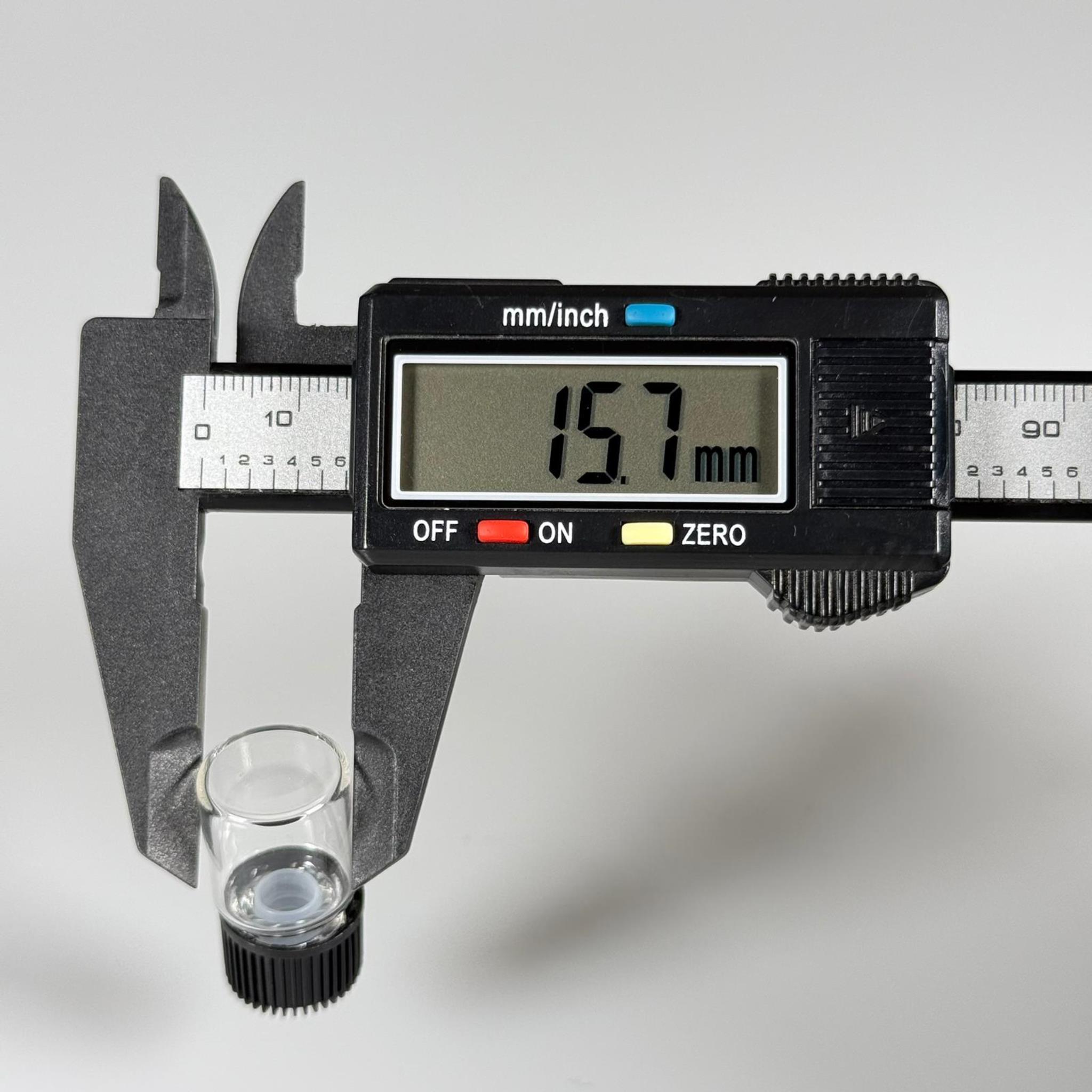 2 CC ŞEFFAF İNCE CAM ŞİŞE - SİYAH KAPAKLI + İÇTEN DAMLALIKLI - 2 ML CAM ŞİŞE