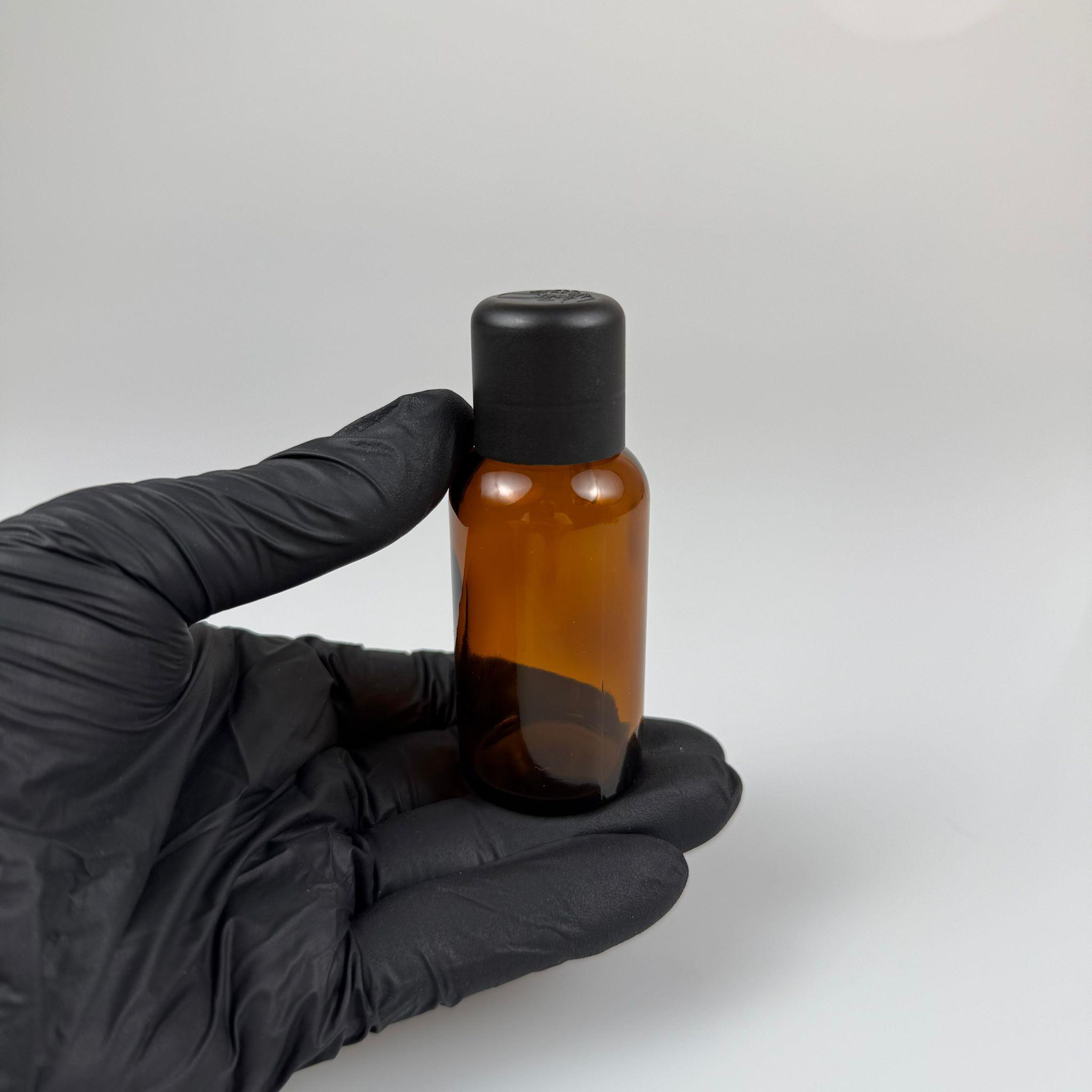 30 CC AMBER CAM ŞİŞE + İÇTEN DAMLALIKLI ÇOCUK KİLİTLİ SİYAH KAPAK - KAHVERENGİ 30 ML KİLİT KAPAKLI DAMLATMALI ŞİŞE
