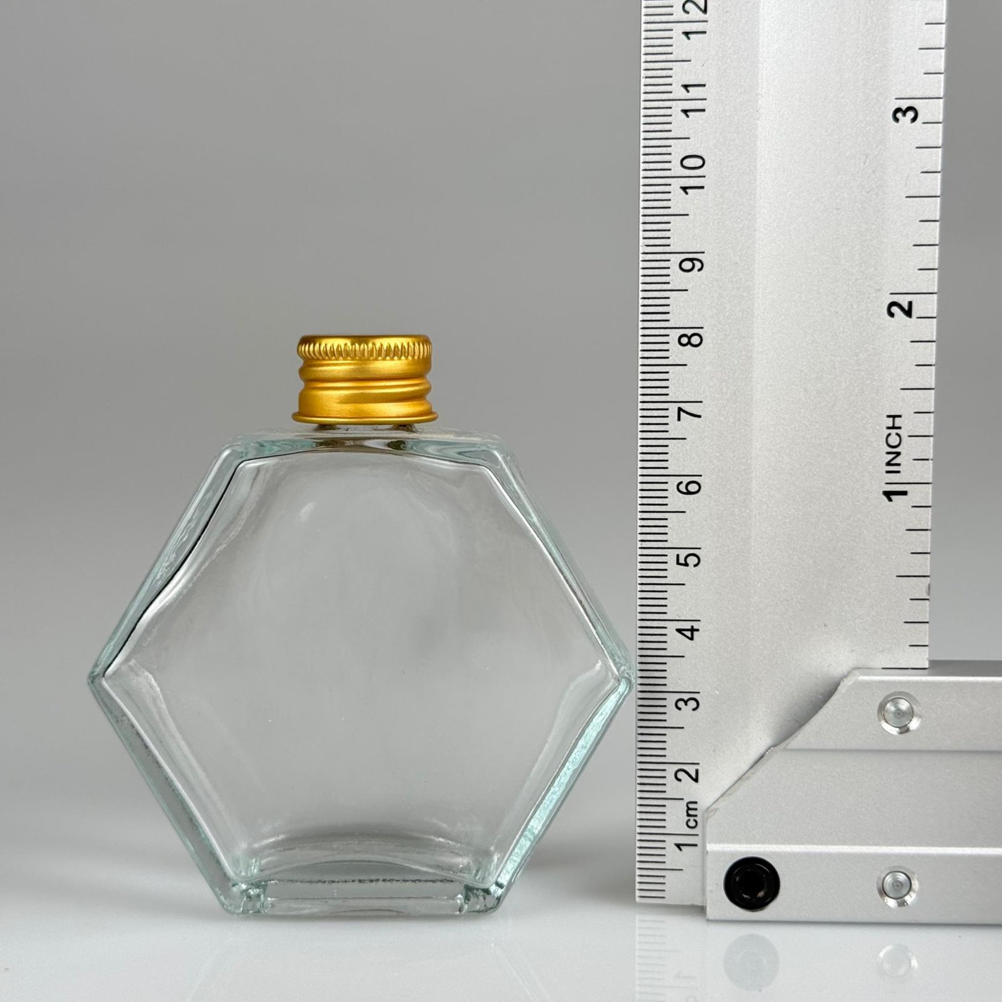 50 CC ALTIGEN CAM ŞİŞE + GOLD ALÜMİNYUM METAL KAPAKLI TAKIM - 50 ML CAM ŞİŞE