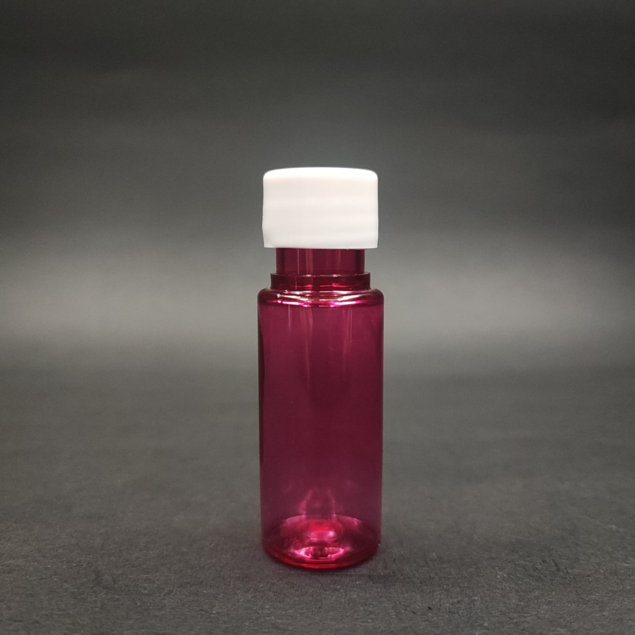 15 CC PEMBE PLASTİK ŞİŞE + KENDİNDEN CONTALI SIZDIRMAZ BEYAZ KAPAK  - 15 ML KAPAKLI PET ŞİŞE
