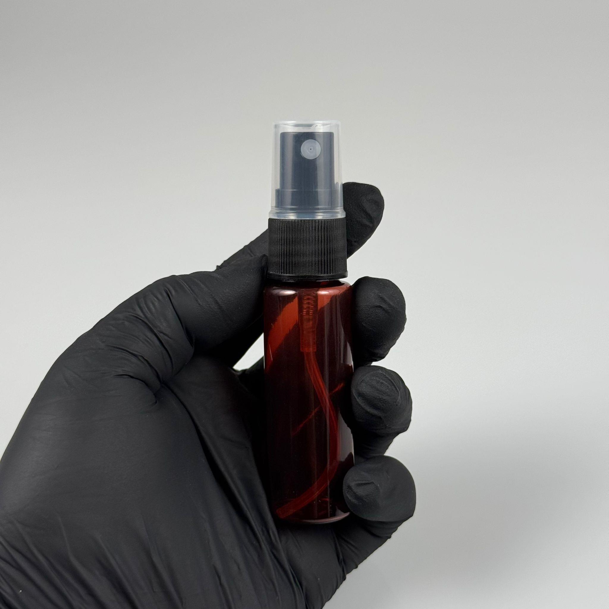 20 CC AMBER PET ŞİŞE - SİYAH SPREYLİ TESTER 20 ML PLASTİK ŞİŞE