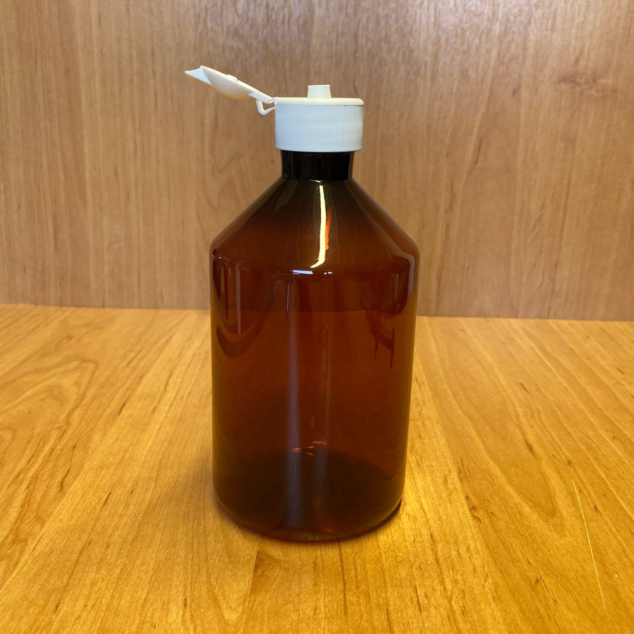 500 CC AMBER PLASTİK ŞİŞE - BEYAZ AKITICILI FLİPTOP KAPAKLI - 500 ML KAHVERENGİ BOŞ PLASTİK ŞİŞE - AÇILIR KAPANIR KAPAKLI