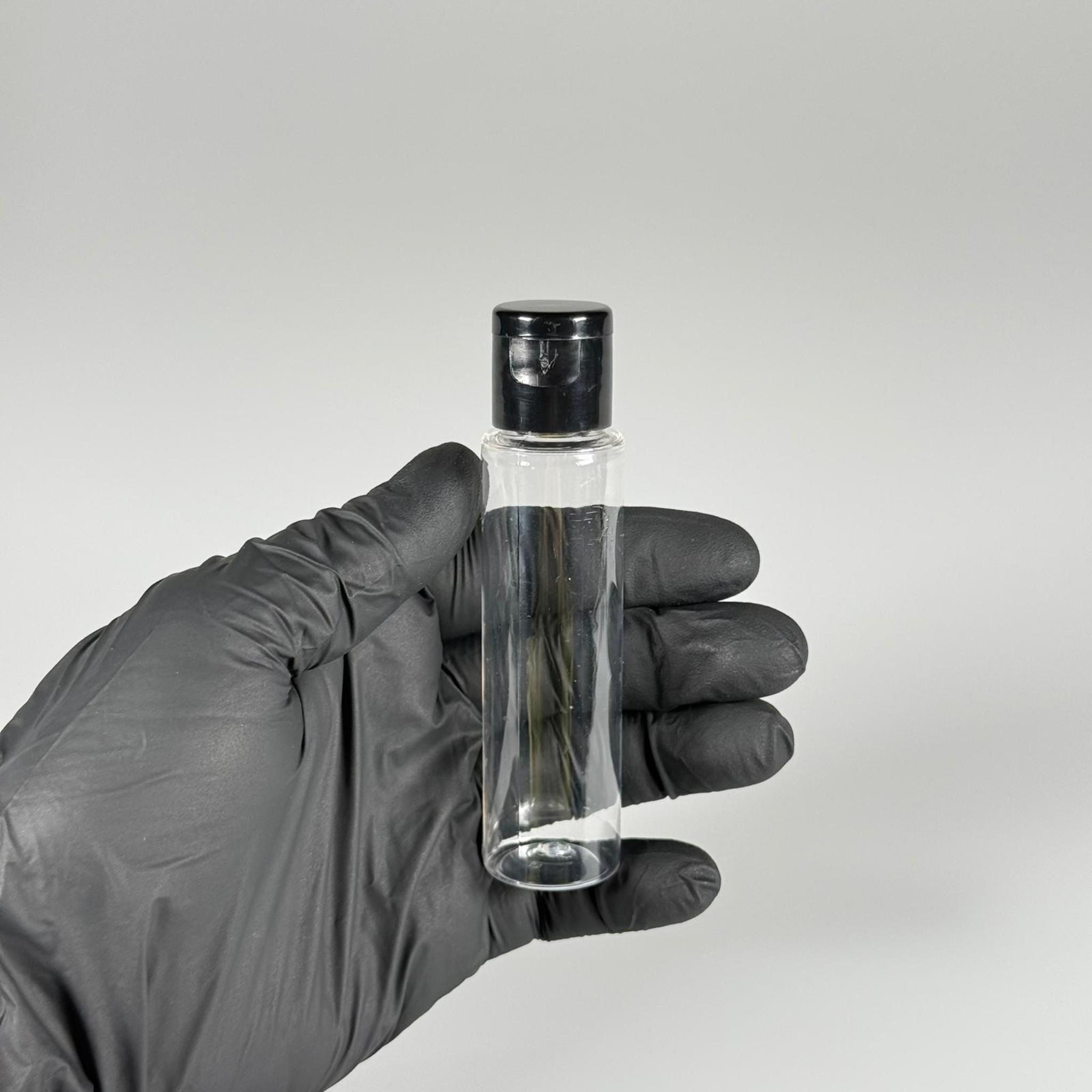 35 CC UZUN PET ŞİŞE + SİYAH FLİPTOP KAPAK - 30 ML DAMLALIKLI PLASTİK ŞİŞE