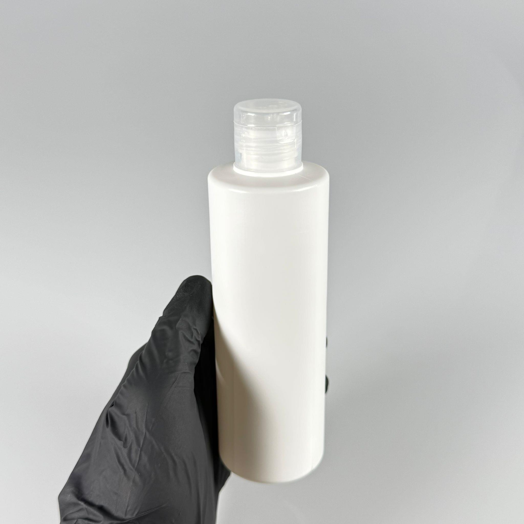 200 CC (SİLME 250 CC) BEYAZ SİLİNDİR MODEL MAT SERT POLİETİLEN ŞİŞE - ŞEFFAF FLİPTOP KAPAKLI - ÇITÇIT KAPAKLI - AÇILIR KAPANIR KAPAKLI - 200 ML BEYAZ PLASTİK ŞİŞE