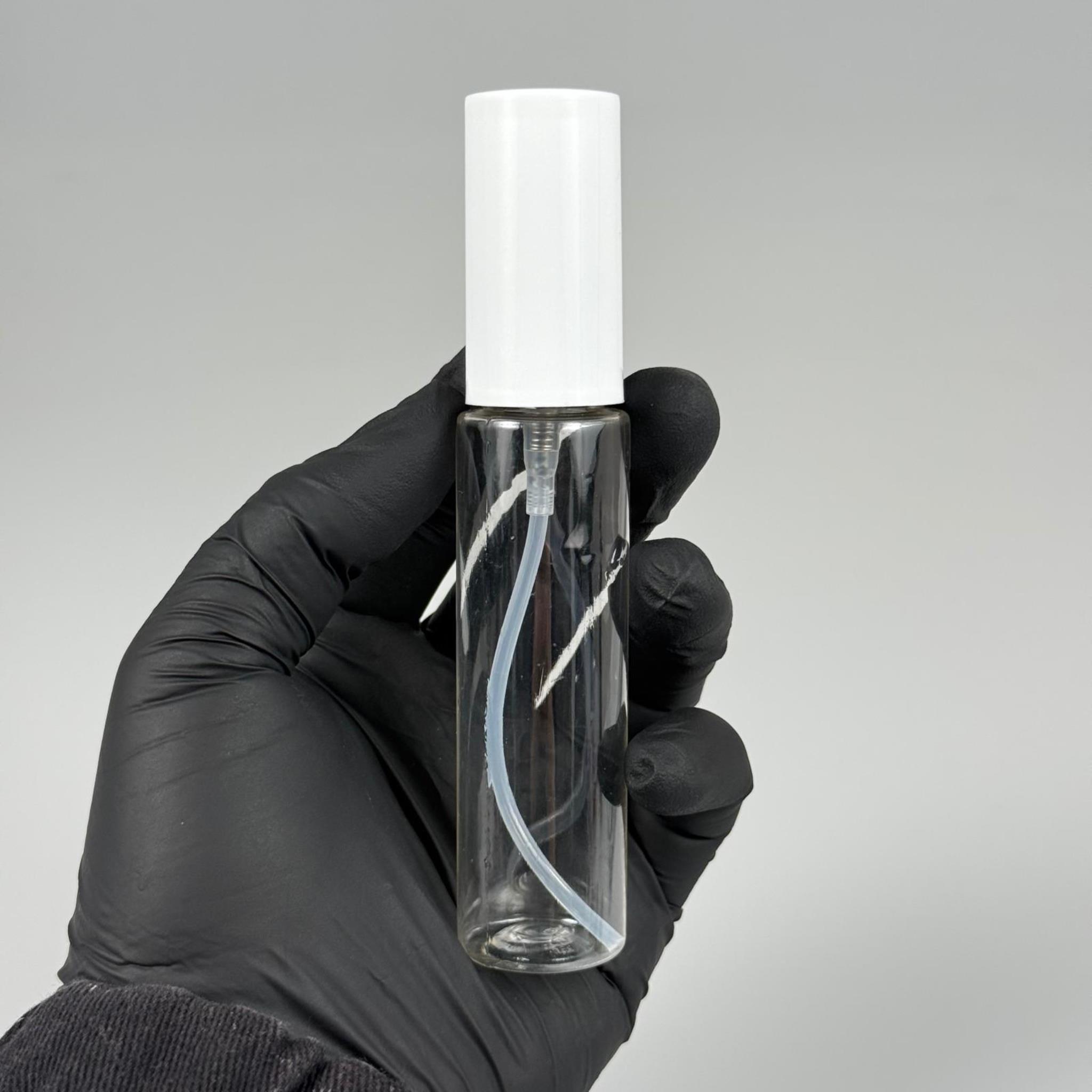 35 CC PARFÜM ŞİŞESİ PLASTİK - SİYAH SPREY + BEYAZ KAPAK - 35 ML PARFÜM ŞİŞESİ PET