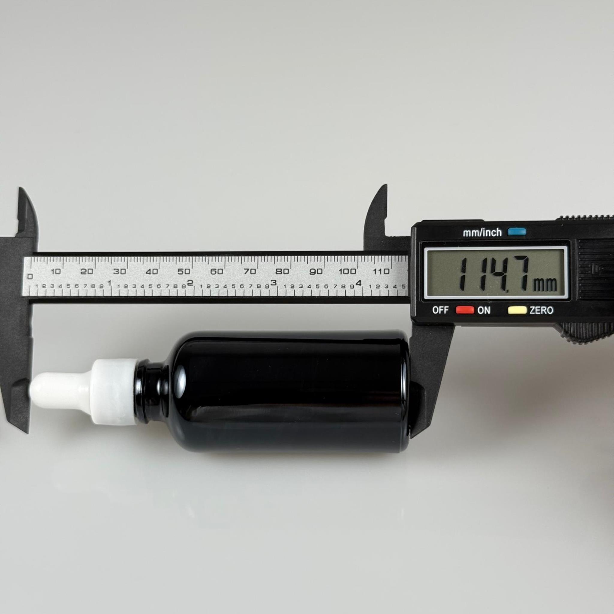 50 CC PARLAK SİYAH CAM DAMLALIKLI ŞİŞE - BEYAZ EMZİK + BEYAZ DÜZ KAPAK + CAM PİPET TAKIM - 50 ML PARLAK SİYAH DAMLALIKLI ŞİŞE SETİ