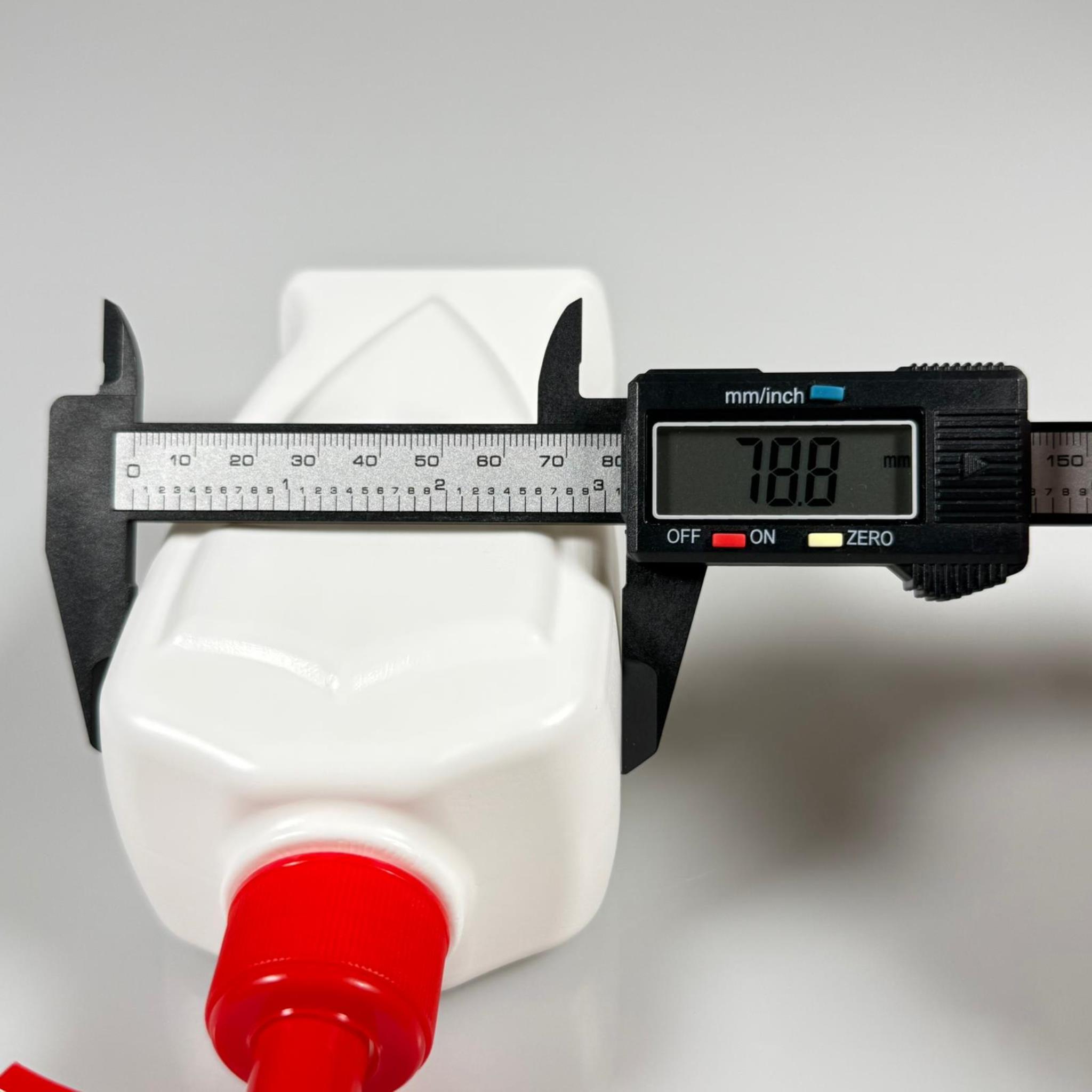 DEZENFEKTAN BİDONU 500 ML - KIRMIZI POMPALI - 500 ML BEYAZ BOŞ DEZENFEKTAN ŞİŞESİ