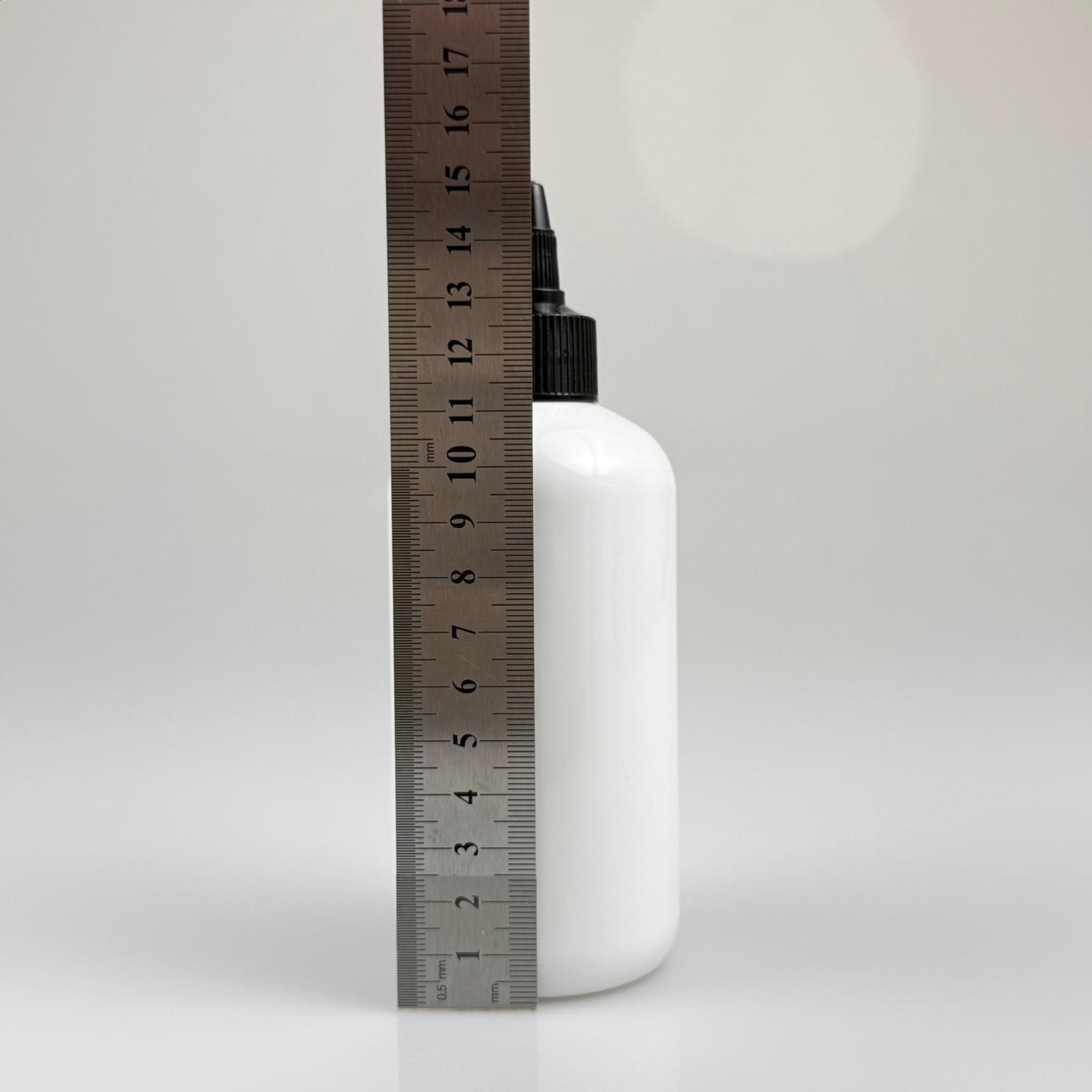 YAĞ, SOS, ACI SOS, SİRKE, SRIRACHA, MÜREKKEP, TUTKAL AKITICI VB BOŞ ŞİŞELERİ - SİYAH SİVRİ TWİST AKITICI KAPAK + 250 ML BEYAZ ZEYNEP PET PLASTİK ŞİŞE TAKIM